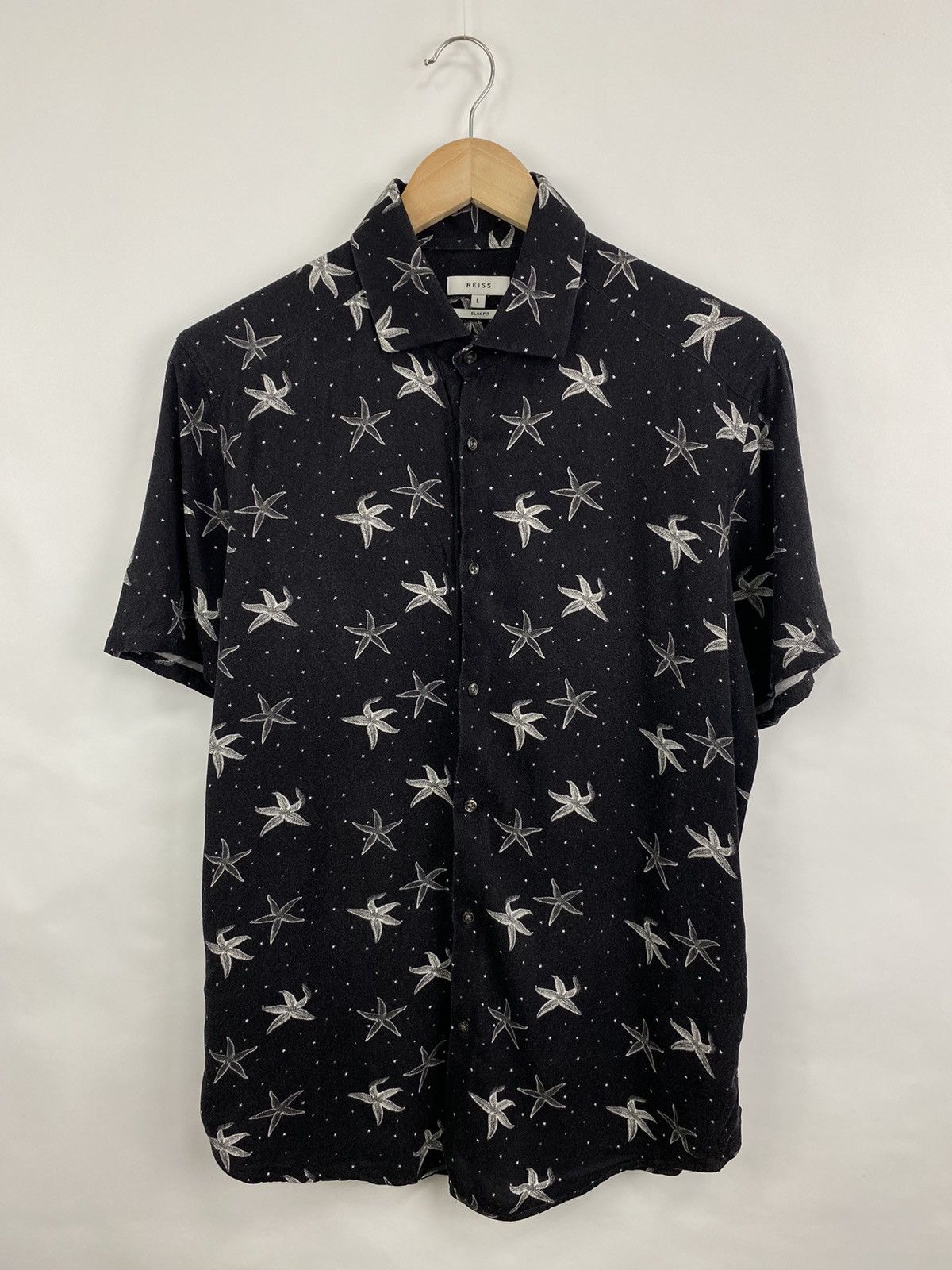 Reiss Reiss Luxury Hawaiian Button Up Shirt Size US L / EU 52-54 / 3 - 3 Thumbnail