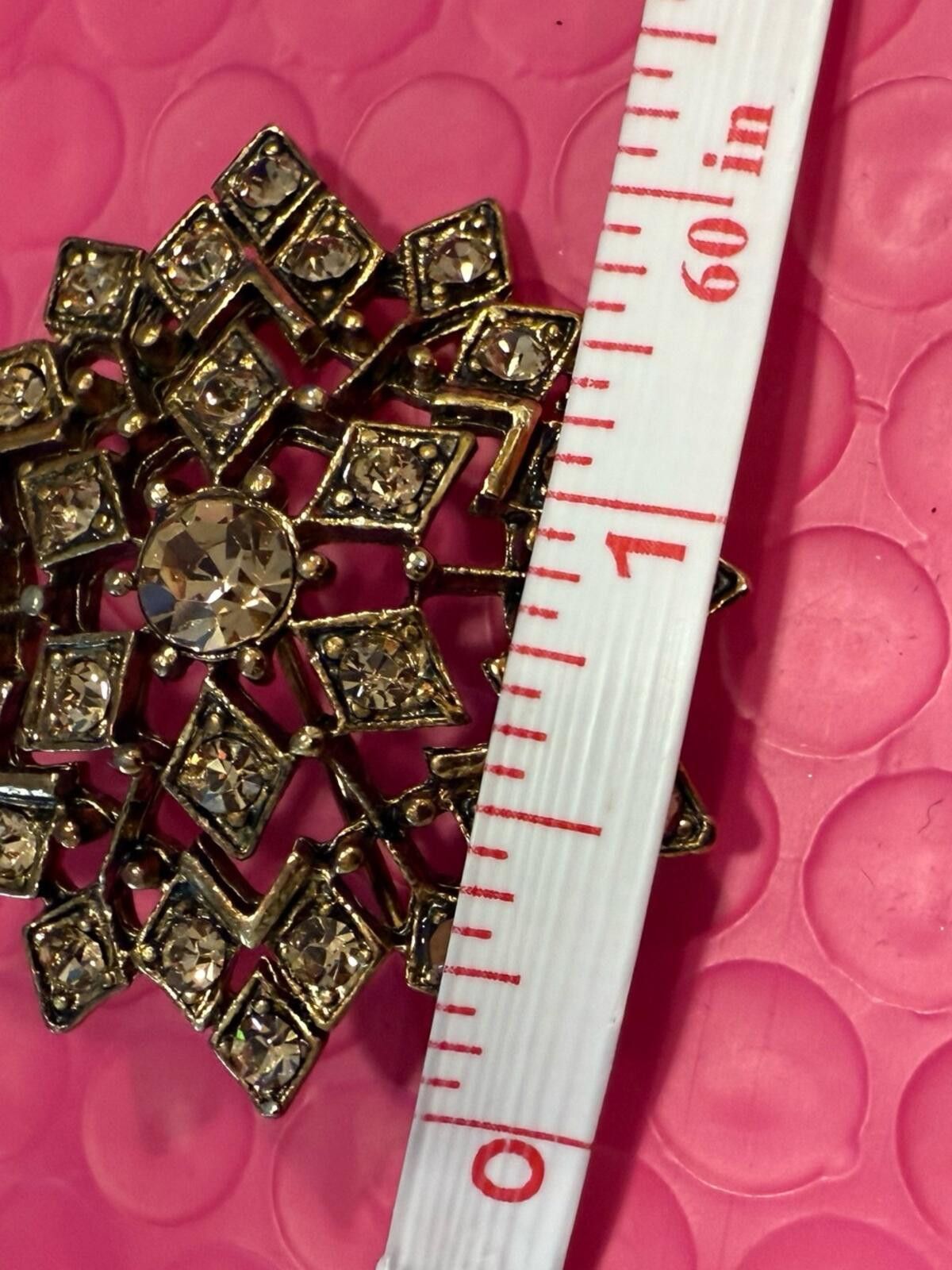 Other Rhinestone snowflake brooch silver tone shimmery rhinestones Size ONE SIZE - 6 Thumbnail