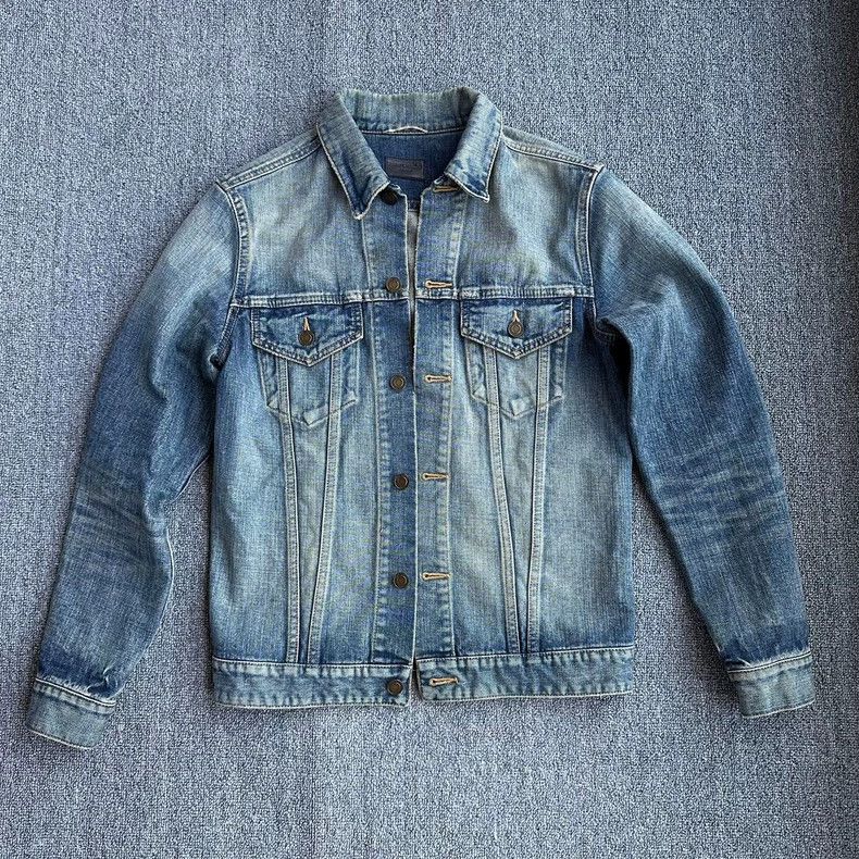 Saint Laurent Paris Saint Laurent Limited Shark Denim Jacket S Size Size US S / EU 44-46 / 1 - 1 Thumbnail