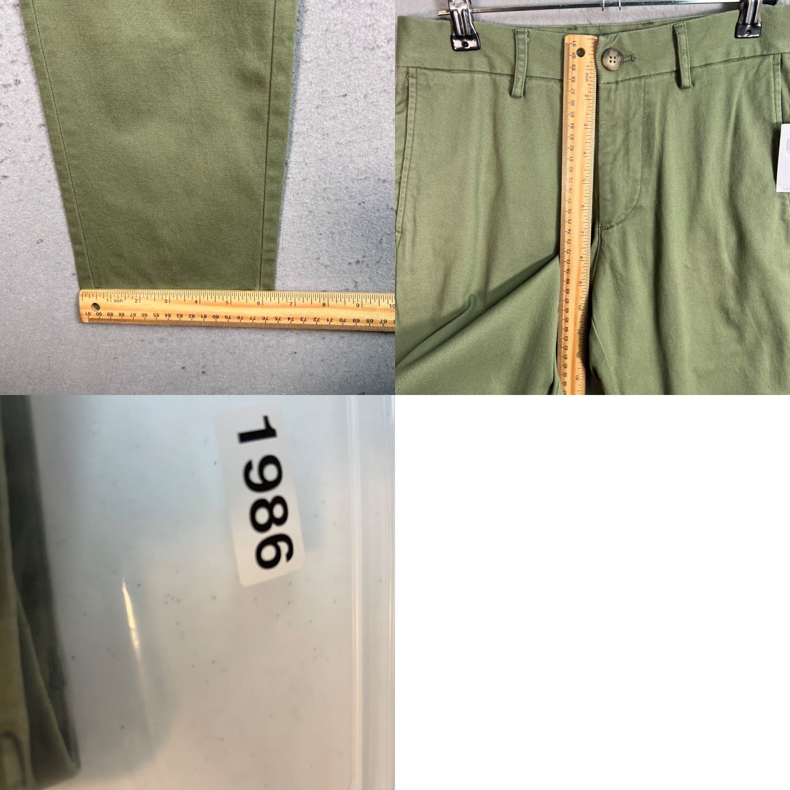 Old Navy Old Navy Slim Fit Casual Pants 26 x 30 Green Cotton Blend Stretch NEW! Mens Pants Regular 26 Green Casual Stretch Old Navy Size US 26 / EU 42 - 8 Thumbnail