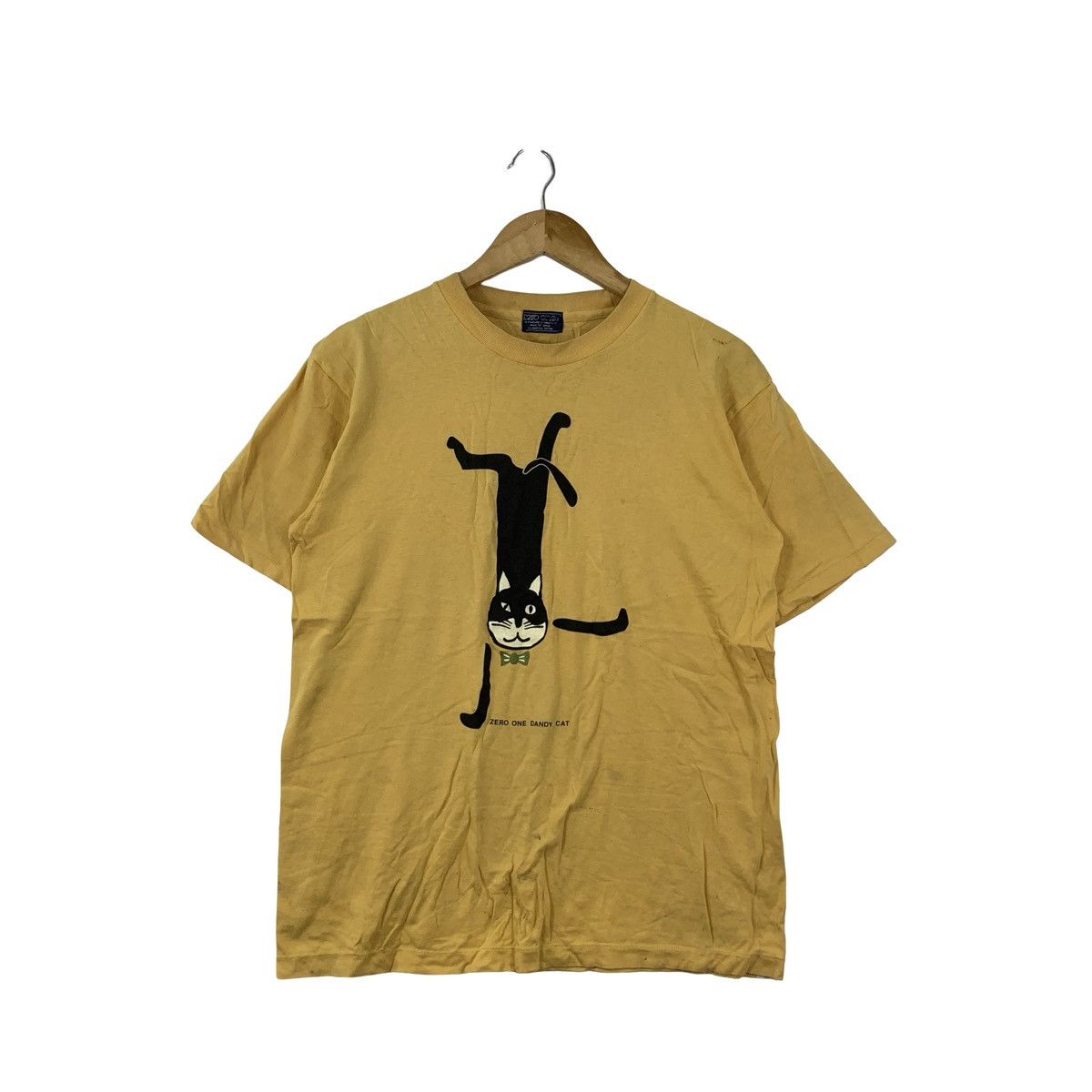 Vintage Vintage ZERO ONE DANDY CAT Cartoon Anime Tee Shirt Top Size M / US 6-8 / IT 42-44 - 1 Thumbnail