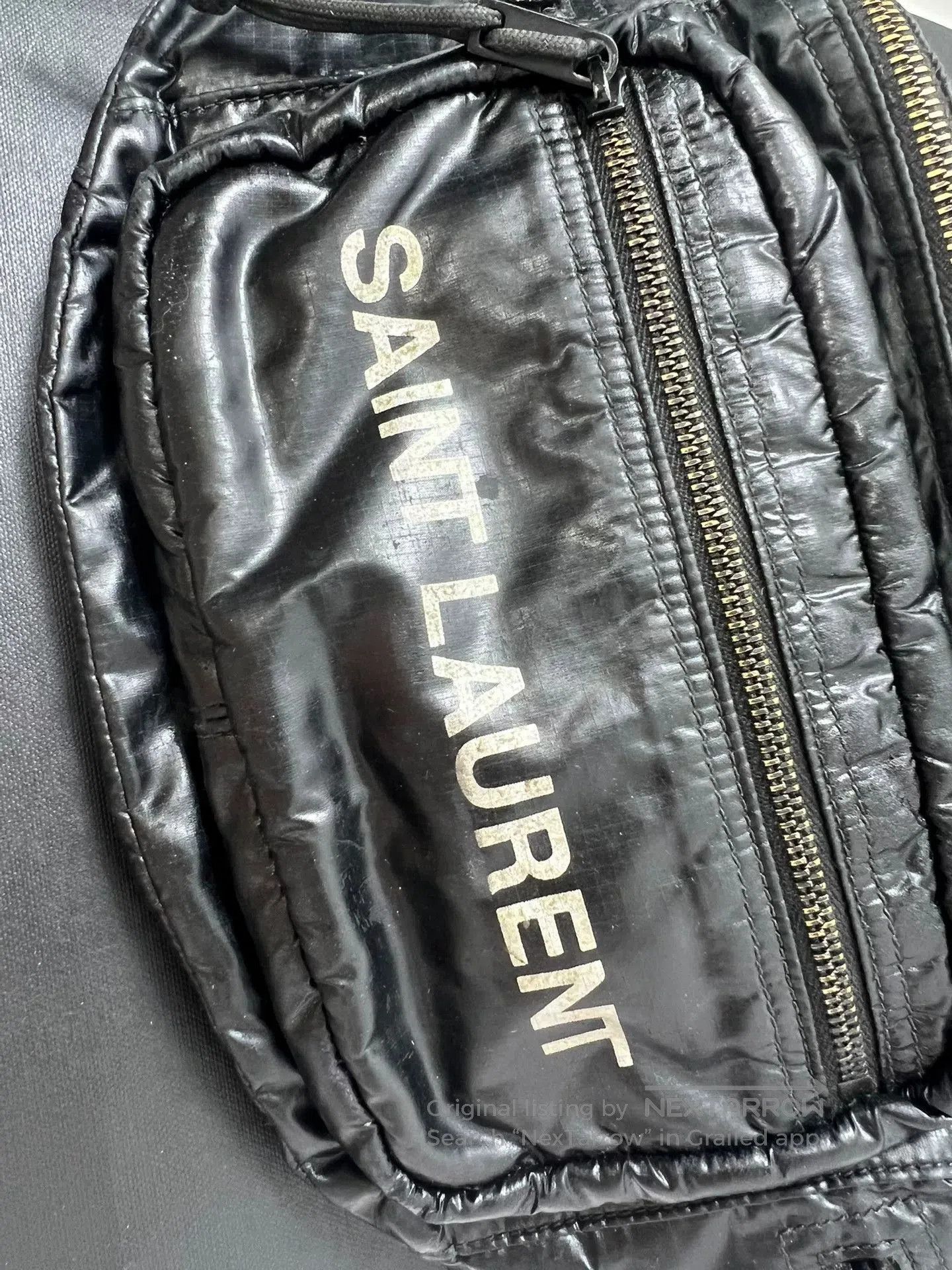 Saint Laurent Paris Saint Laurent Black Patent Belt Bag. Size ONE SIZE - 2 Thumbnail