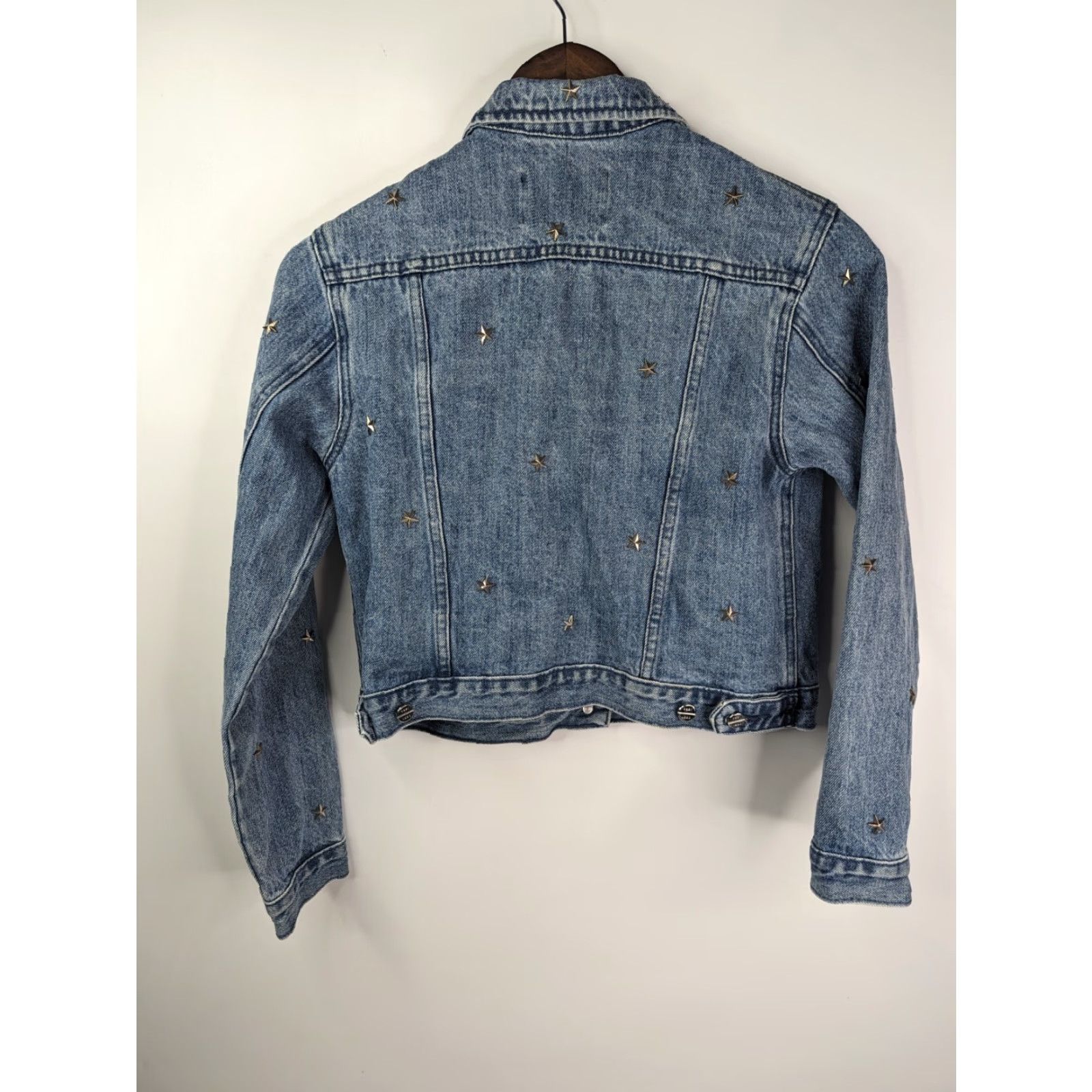 Obey VINTAGE OBEY Denim Jacket Star Studded Stardom Indigo Size Small Y2K Women’s Jacket Size S / US 4 / IT 40 - 3 Thumbnail