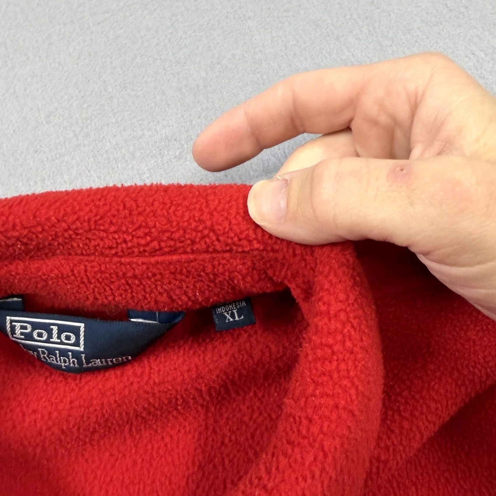 Polo Ralph Lauren Polo Ralph Lauren Jacket Mens XL Red Fleece Bomber Full Zip Pockets Polartec Size US XL / EU 56 / 4 - 4 Thumbnail