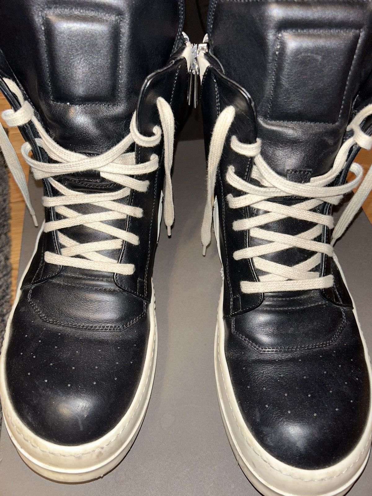 Rick Owens SS18 Dirt Geobaskets black and white Size US 8.5 / EU 41-42 - 14 Thumbnail