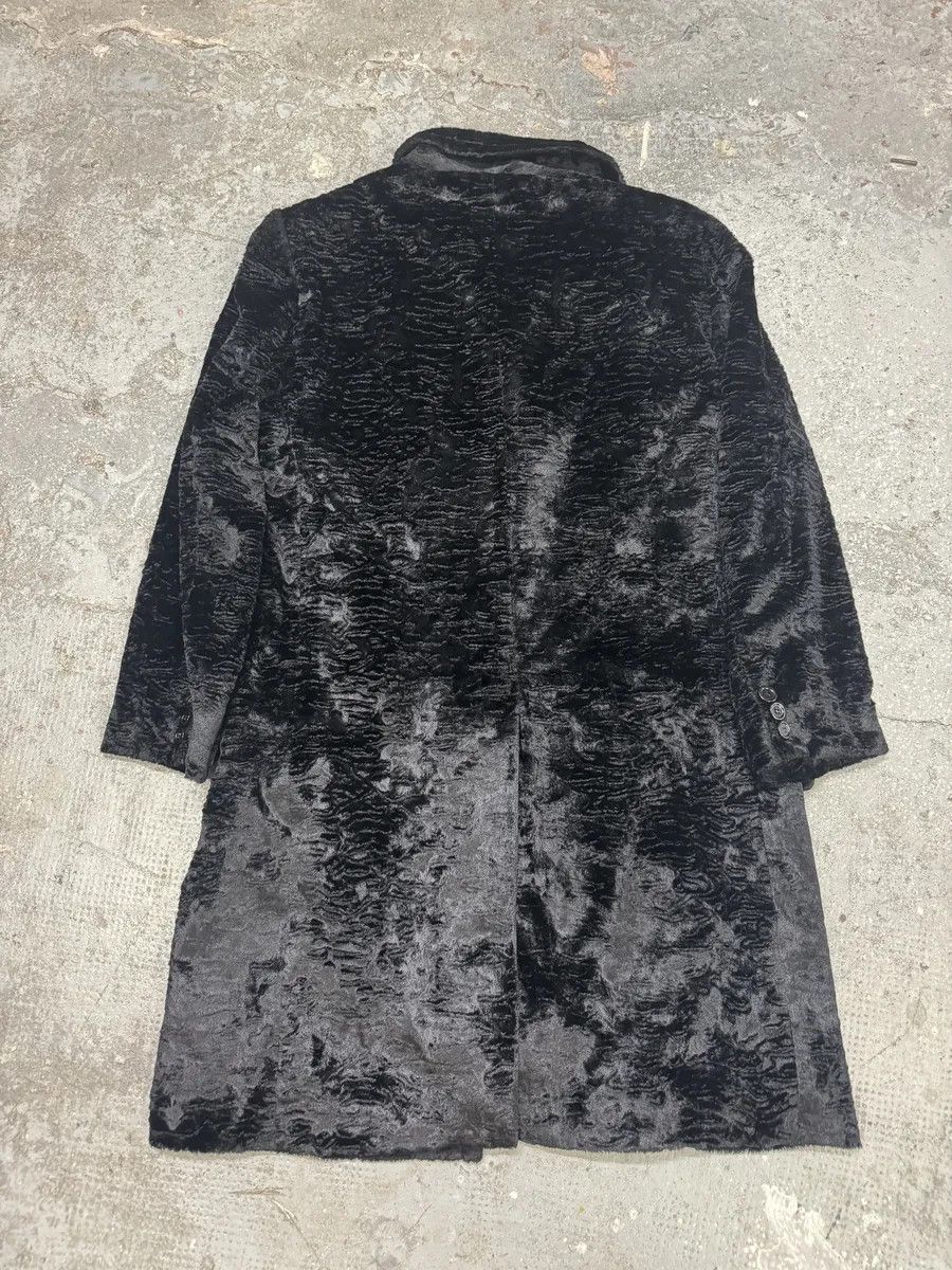 Dolce & Gabbana AW1998 Dolce & Gabbana Fur Effect Relief Black Long Jacket Size US M / EU 48-50 / 2 - 5 Thumbnail