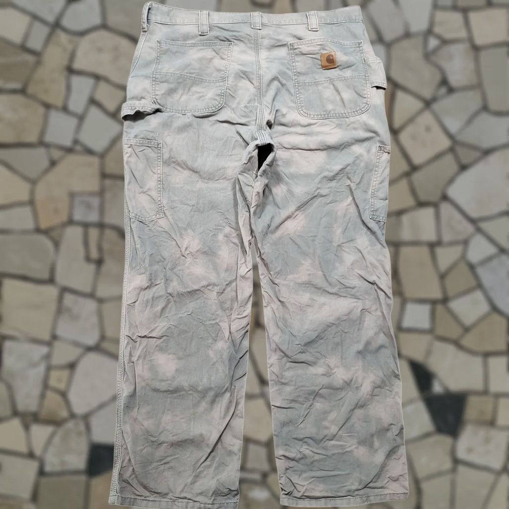 Carhartt Carhartt Carpenter Pants Brown Acid Wash Tie Dye Canvas Mens 38x30 Grunge Workwear Size US 38 / EU 54 - 1 Thumbnail