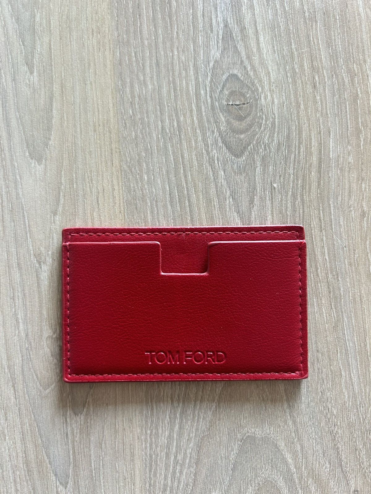 Tom Ford Red Card Holder Size ONE SIZE - 3 Thumbnail