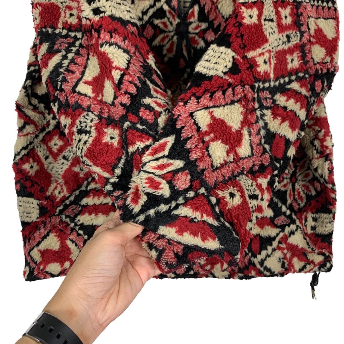 Vintage EMS Motif Design Fullprint Half Zip Pullover Fleece #0002-C1 Size M / US 6-8 / IT 42-44 - 13 Thumbnail