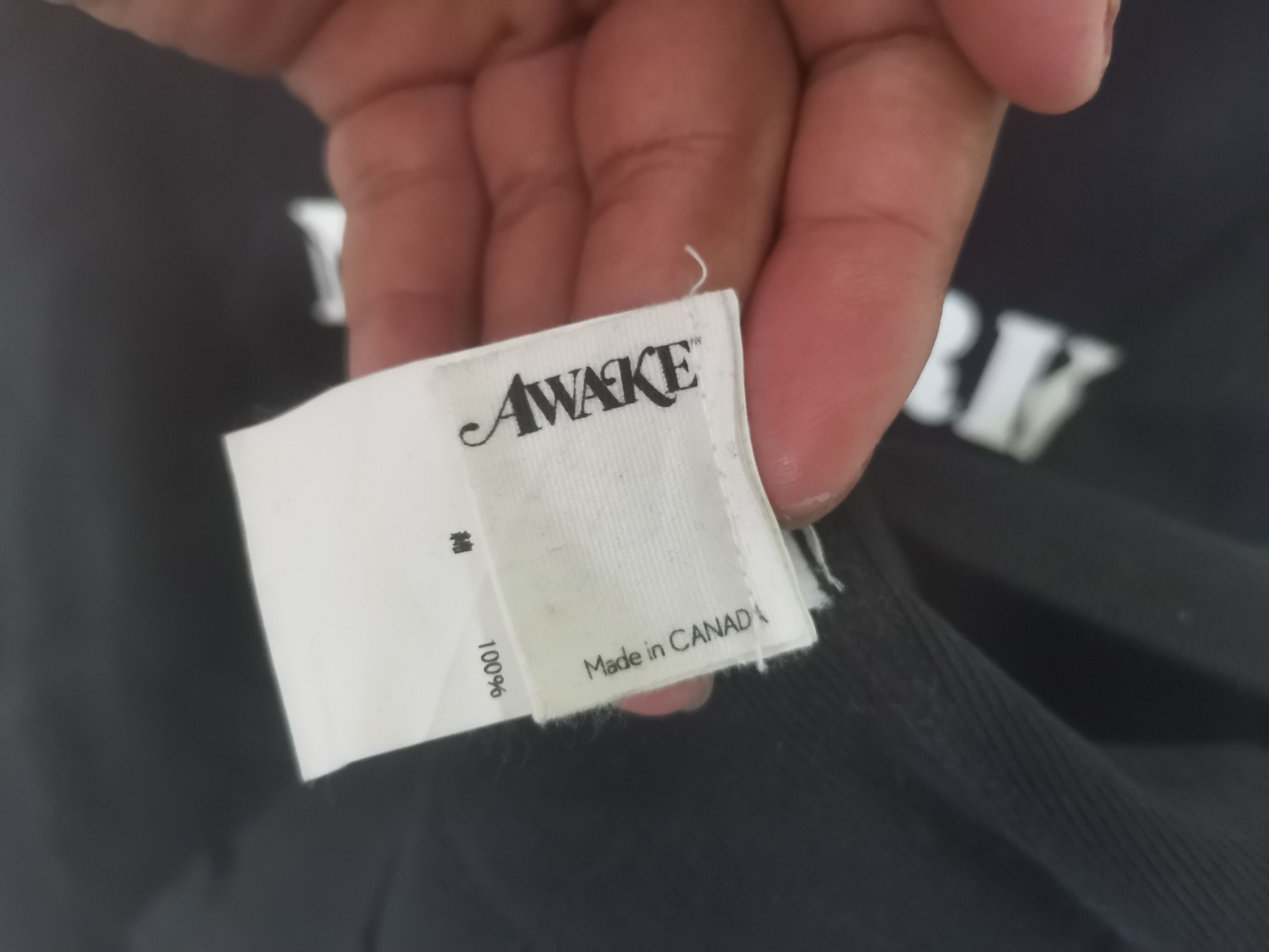 Awake NY Rare Awake sweatshirt black colour Size US L / EU 52-54 / 3 - 6 Thumbnail