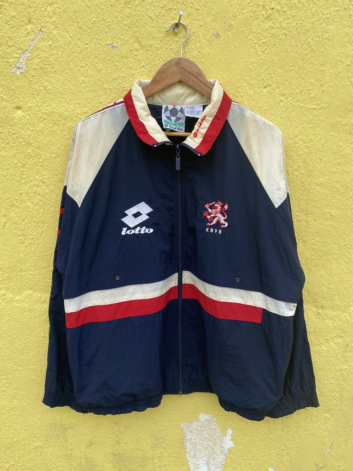 Lotto Sport Vintage 90s LOTTO KNVB NEDERLAND windbraker jacket Size US L / EU 52-54 / 3 - 18 Thumbnail