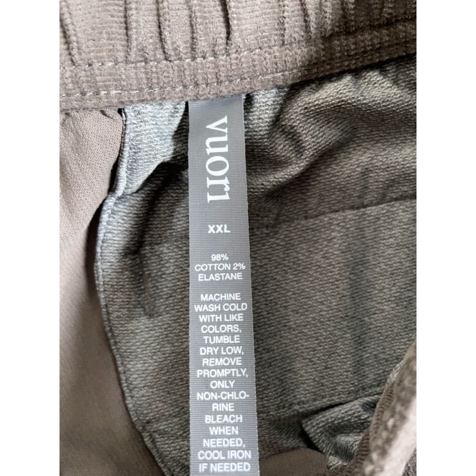 Vuori Vuori Pants Men's 2XL Corduroy Drawstring Zip Fly V440 Cocoa Brown Size US 39 - 3 Thumbnail