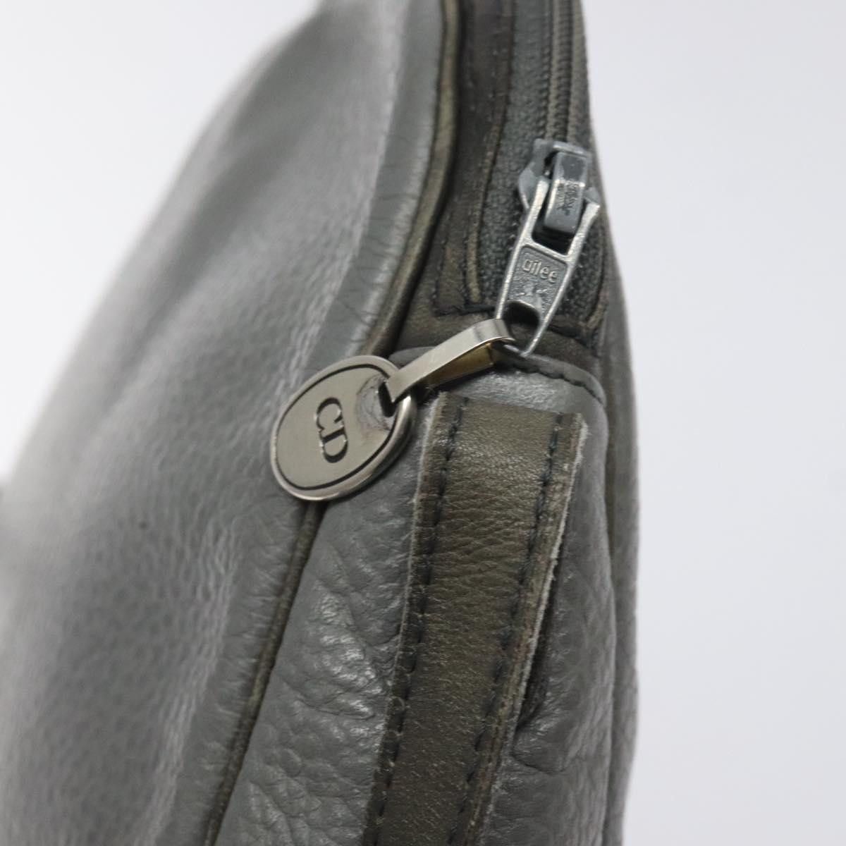 Dior DIOR Shoulder Bag Leather Gray Gold Size ONE SIZE - 15 Thumbnail