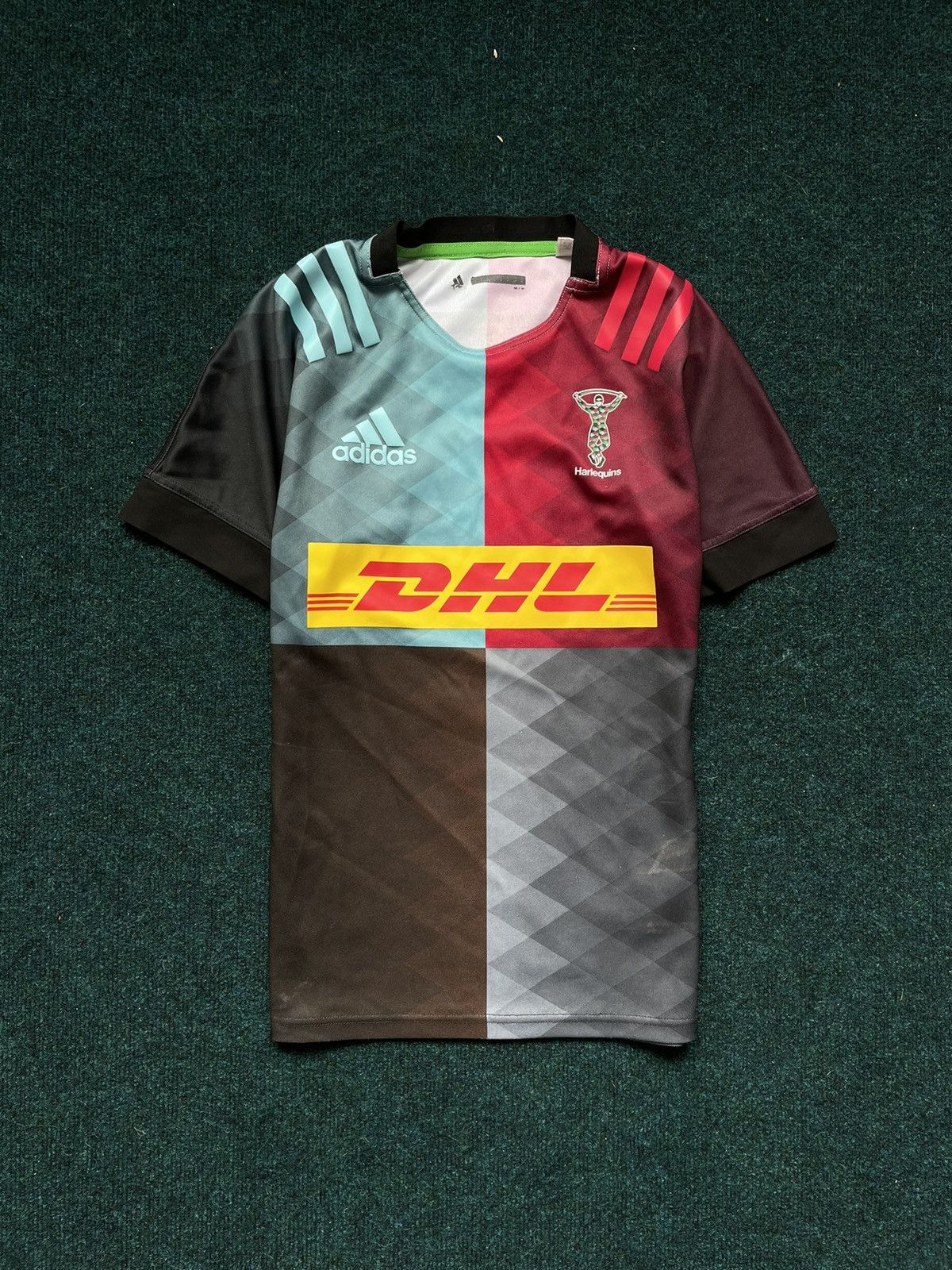 Harlequins adidas Rugby Maillot DHL Multicolore 2019-21