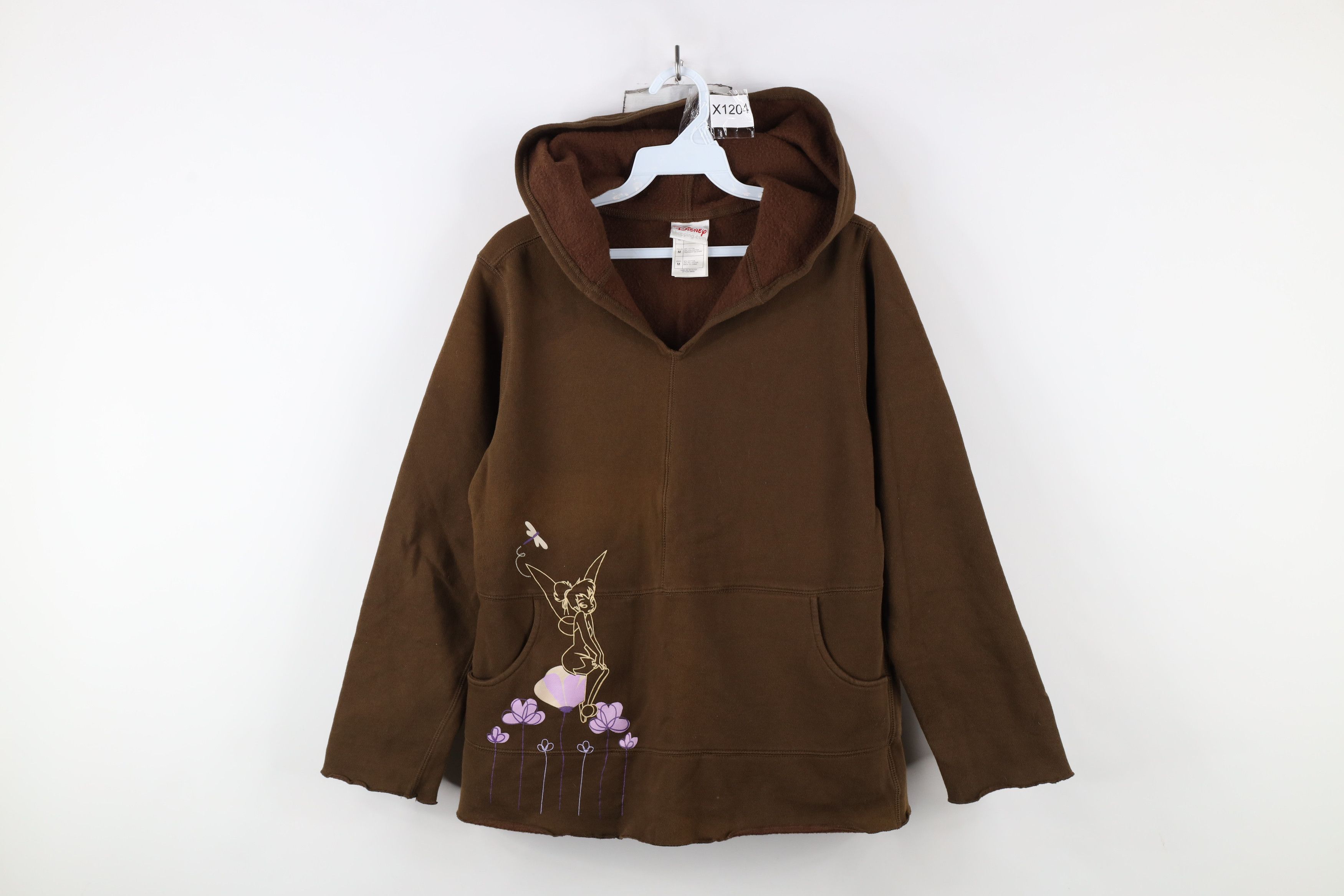 Disney × Vintage Vintage 90s Disney Fairy Tinker Bell Hoodie Sweatshirt Size M / US 6-8 / IT 42-44 - 1 Thumbnail