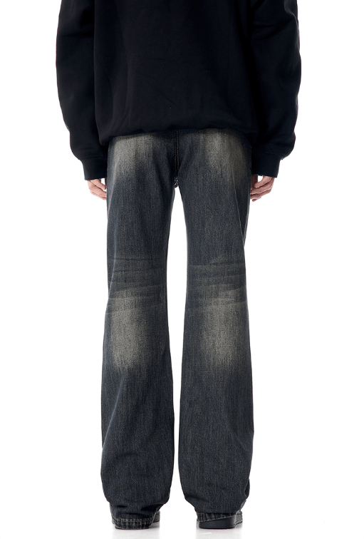 Japanese Brand × Jean American vintage washed cracked straight jeans Size US 32 / EU 48 - 5 Thumbnail
