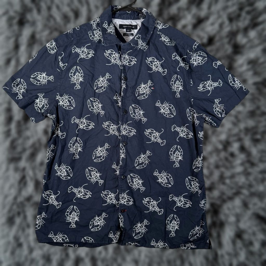 Tommy Hilfiger Tommy Hilfiger Shirt Sz L Button-Up Nautical Preppy Coastal Summer Spring Men Size US L / EU 52-54 / 3 - 1 Thumbnail