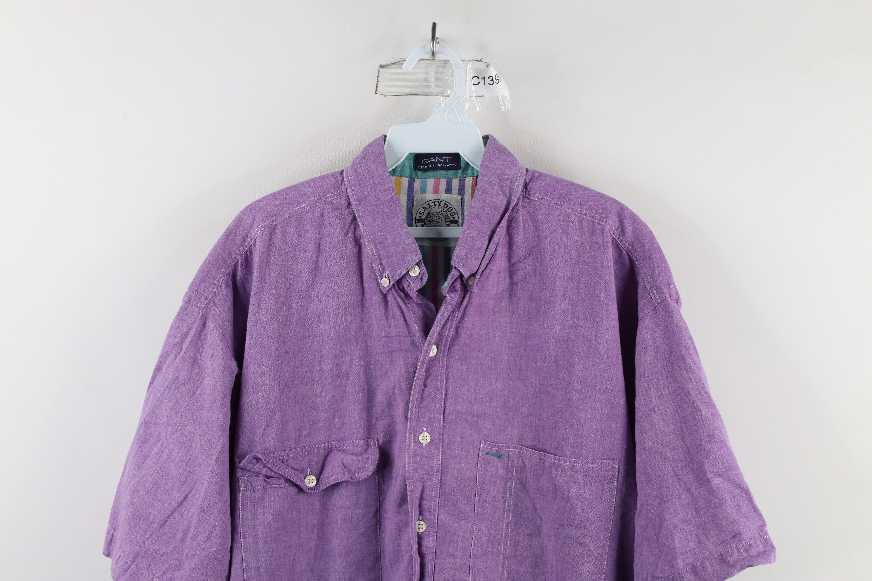 Vintage Vintage 90s Streetwear Baggy Fit Short Sleeve Button Shirt Size US XL / EU 56 / 4 - 2 Thumbnail