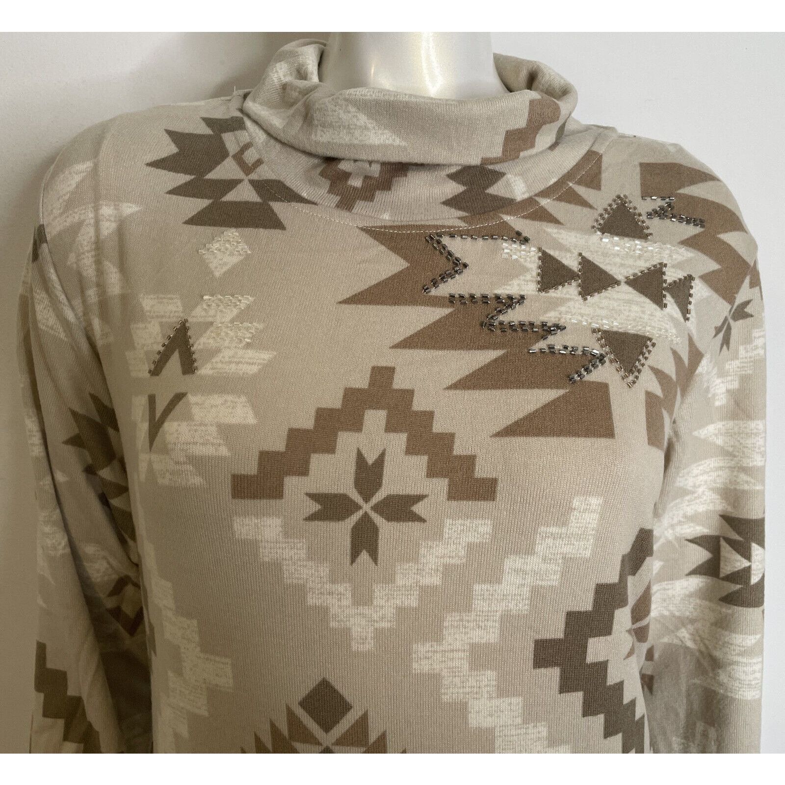 Double D Ranch Double D Ranch Mesa Sunrise Dress Long XL NWT SW Beaded Tan Size XL / US 12-14 / IT 48-50 - 2 Thumbnail