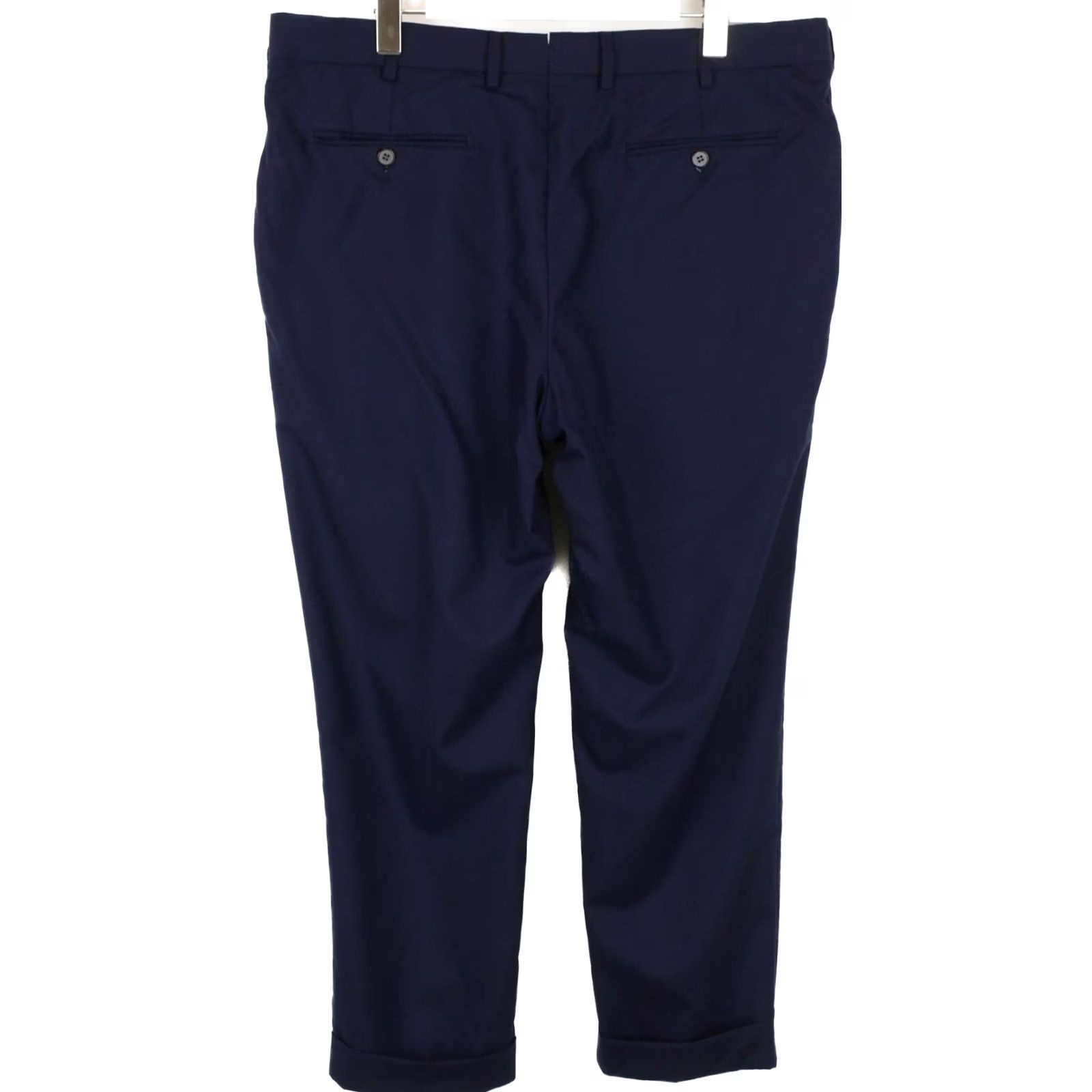 Suitsupply SUITSUPPLY Brescia Turn Up Trousers Men's Wool Tapered Dark Blue UK 46S W39 Size US 30 / EU 46 - 2 Thumbnail