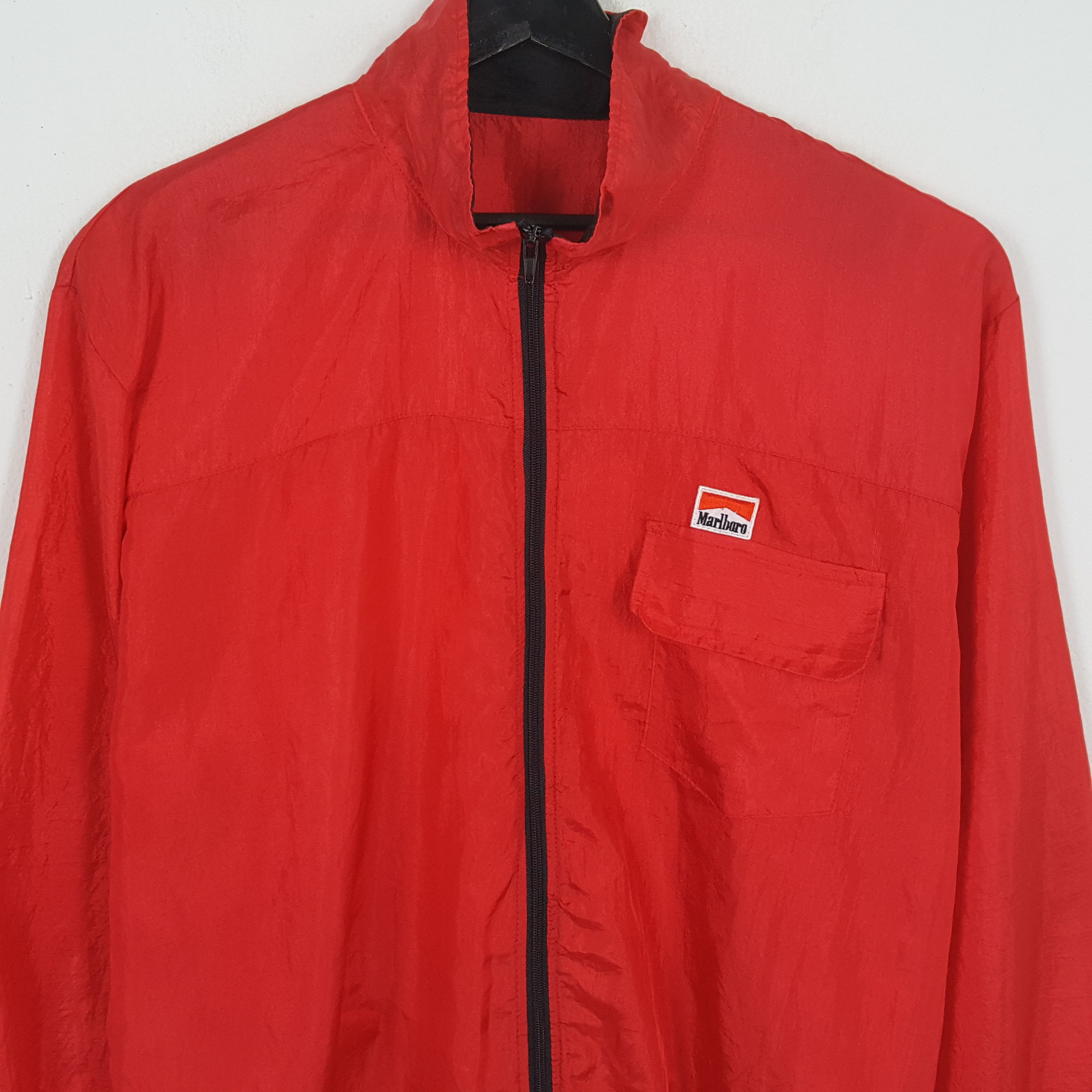 Marlboro × Vintage MARLBORO Windbreaker Jacket Size US XL / EU 56 / 4 - 4 Thumbnail