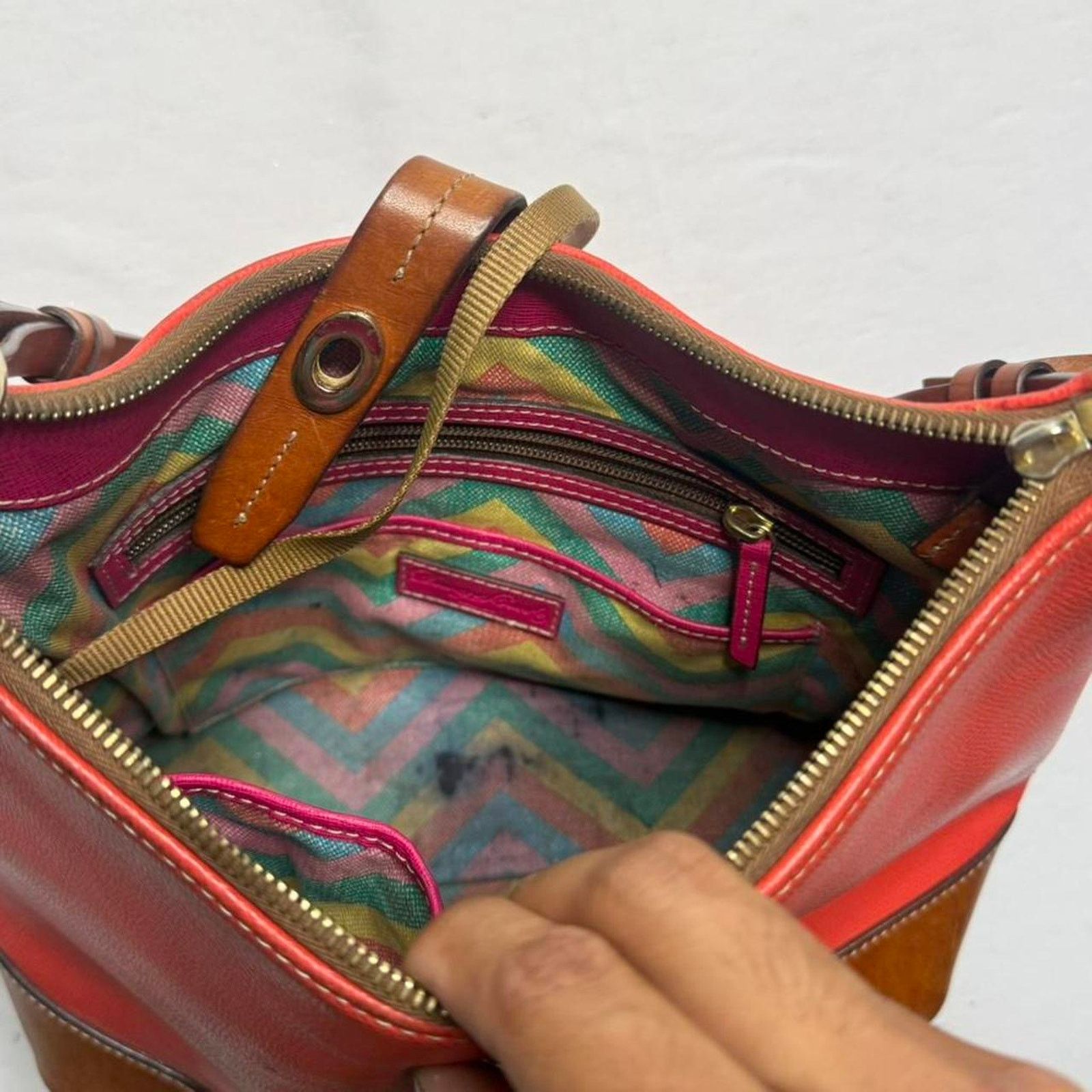 Dooney & Bourke Dooney & Bourke Claremont red leather Hobo shoulder bag Size ONE SIZE - 6 Thumbnail