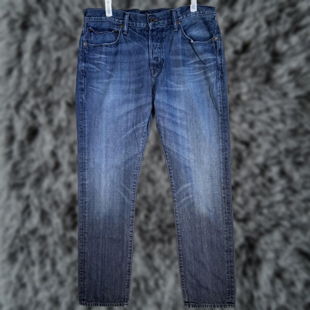 Lucky Brand Lucky Brand Jeans Mens 34x32 Blue 1 Authentic Skinny Whiskered Denim Pants Size US 34 / EU 50 - 1 Thumbnail