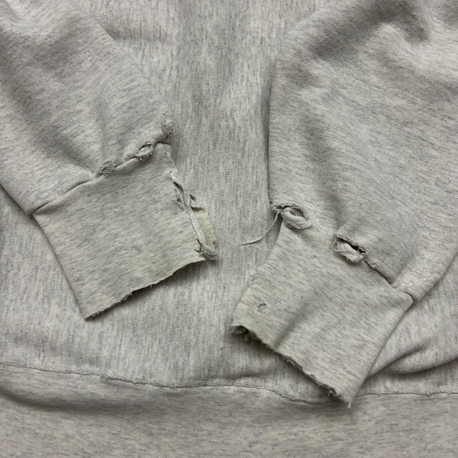 Vintage Vintage Thrashed Sweatshirt Crewneck Pullover 90s y2k Gray Size US XL / EU 56 / 4 - 13 Thumbnail