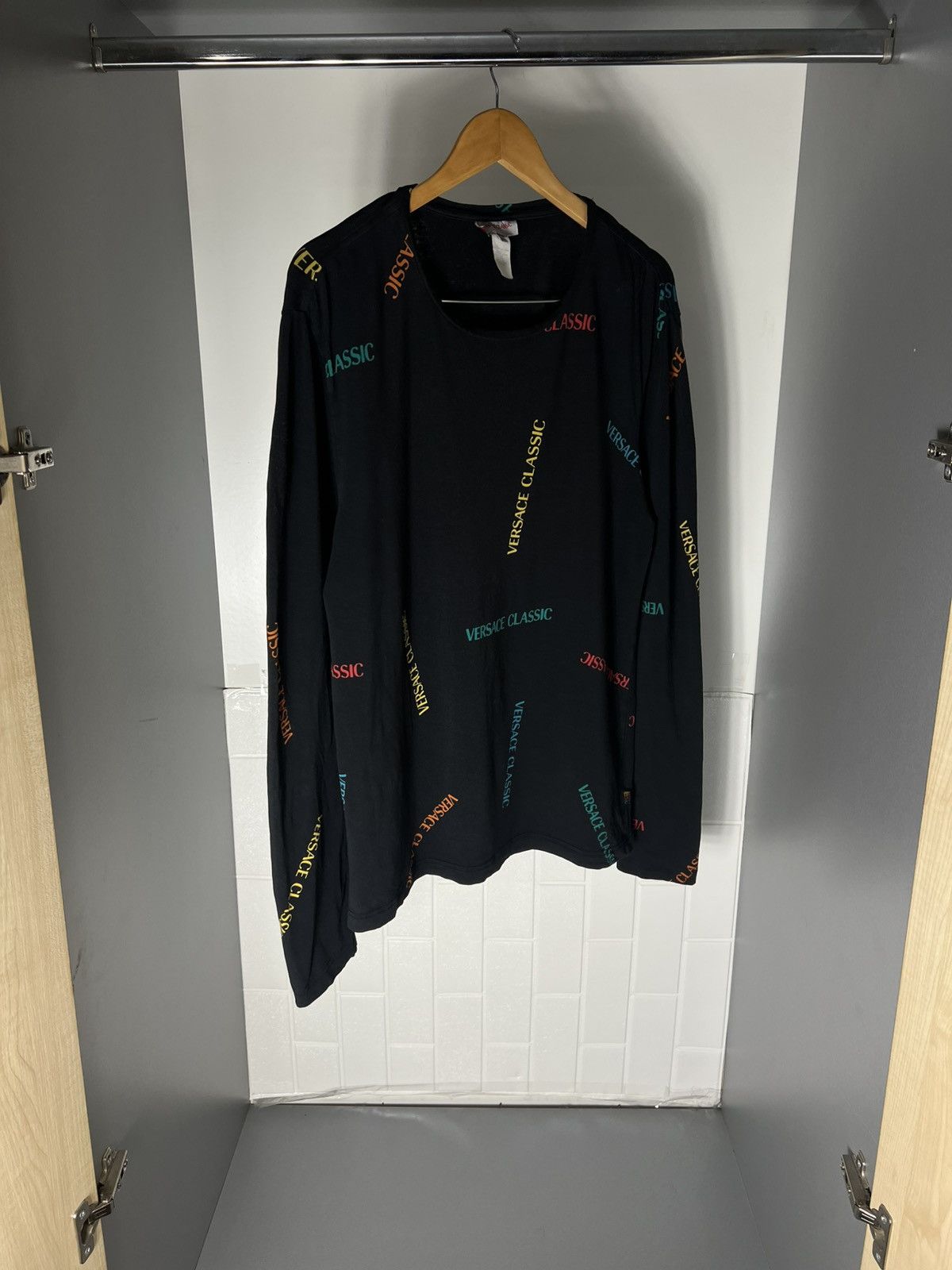 Versace VINTAGE VERSACE CLASSIC ITALIAN DESIGNER RETRO MONOGRAM 90s Size US XL / EU 56 / 4 - 4 Thumbnail