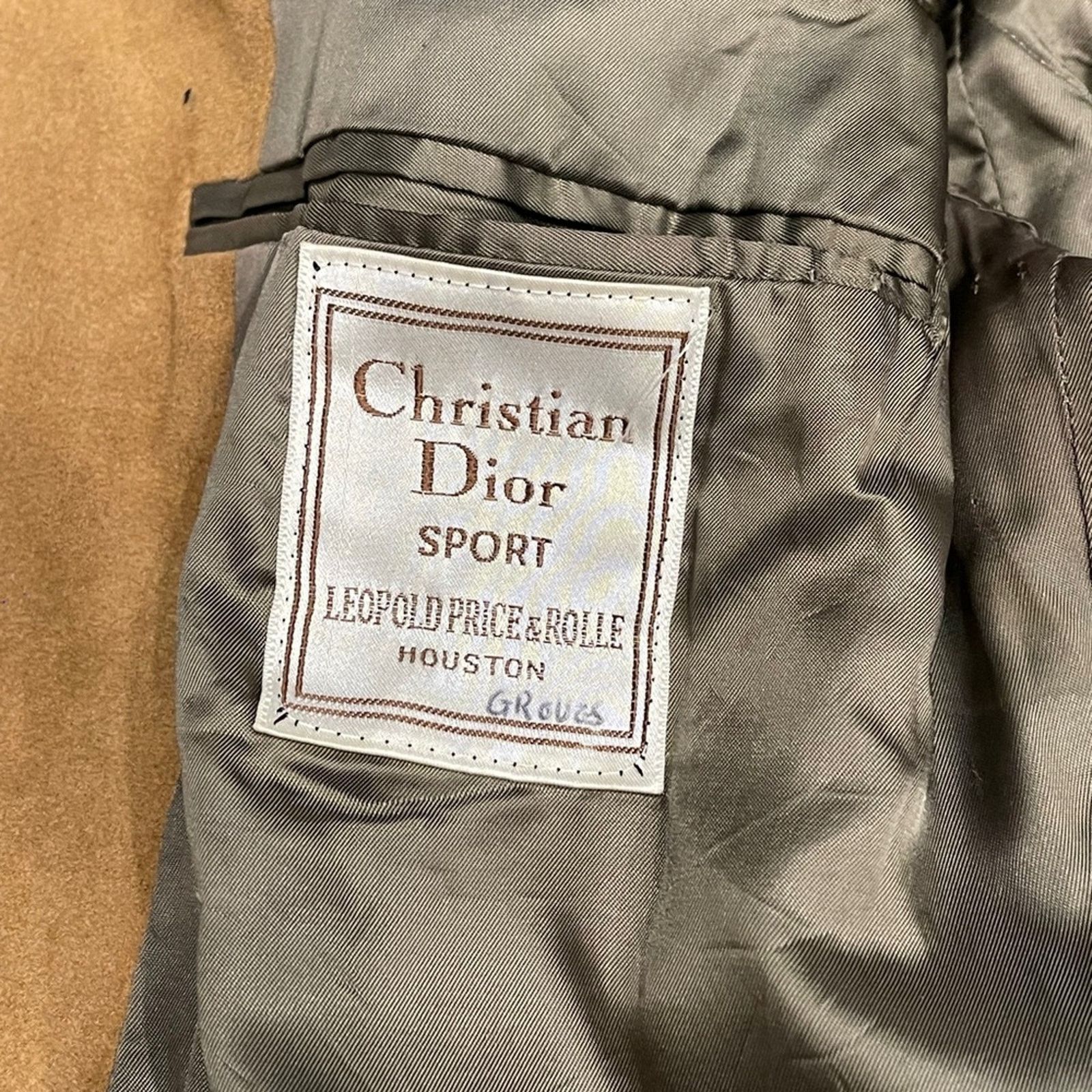 Dior Christian Dior Authentic Camel Brown Suede Jacket Size 44L - 11 Thumbnail