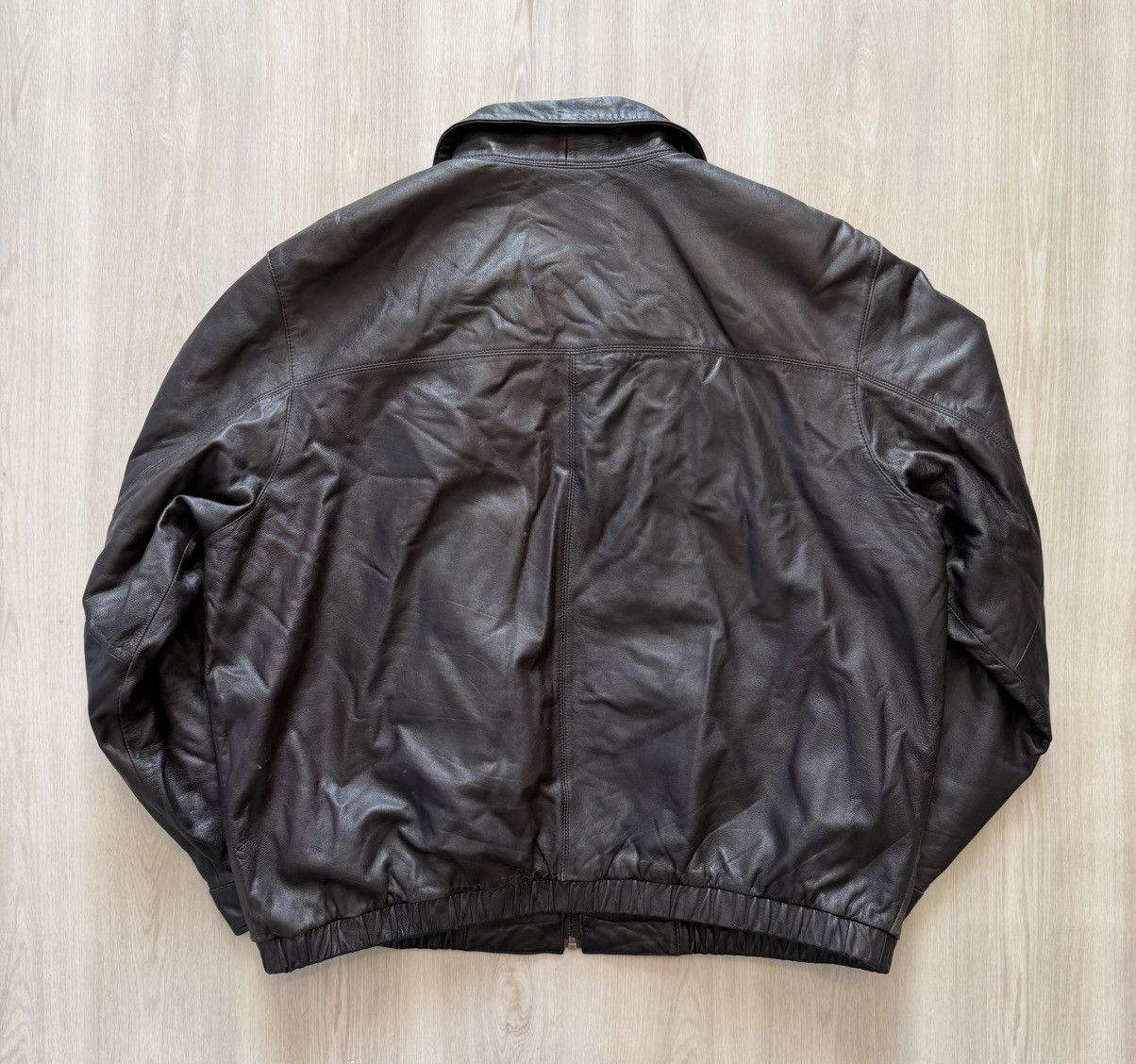 Brandini Vintage Brandini Leather Bomber Flight Jacket Sz XL Size US XL / EU 56 / 4 - 10 Thumbnail