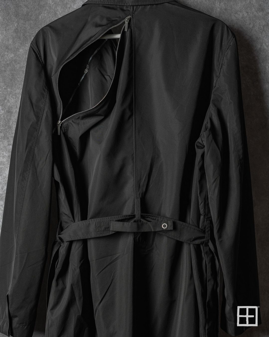 Jil Sander Jil Sander Archive Asymmetric Zipper Trench Coat Black Size US L / EU 52-54 / 3 - 4 Thumbnail