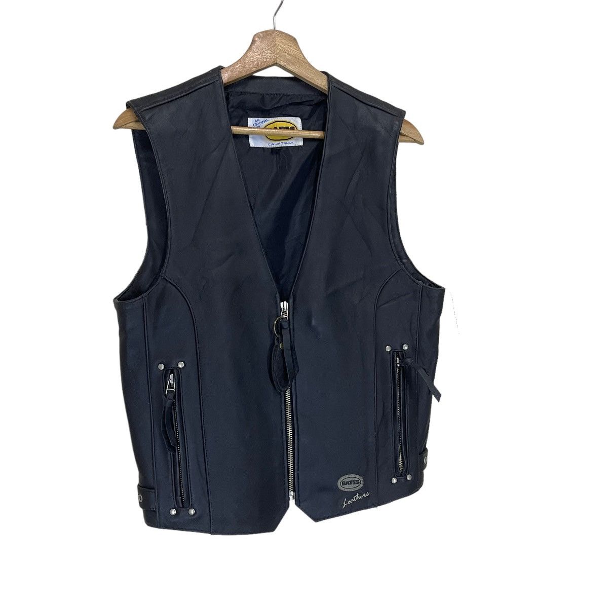 Bates Hats BATES LEATHERS RIDERS RACING SLEEVELESS JACKET Size US S / EU 44-46 / 1 - 2 Thumbnail