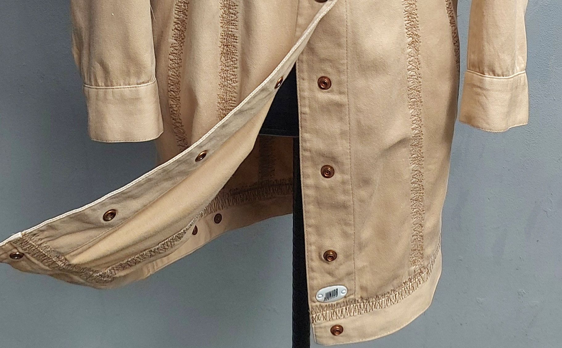 Jean Paul Gaultier Junior Gaultier Beige Utility Shirt Dress Size S / US 4 / IT 40 - 11 Thumbnail