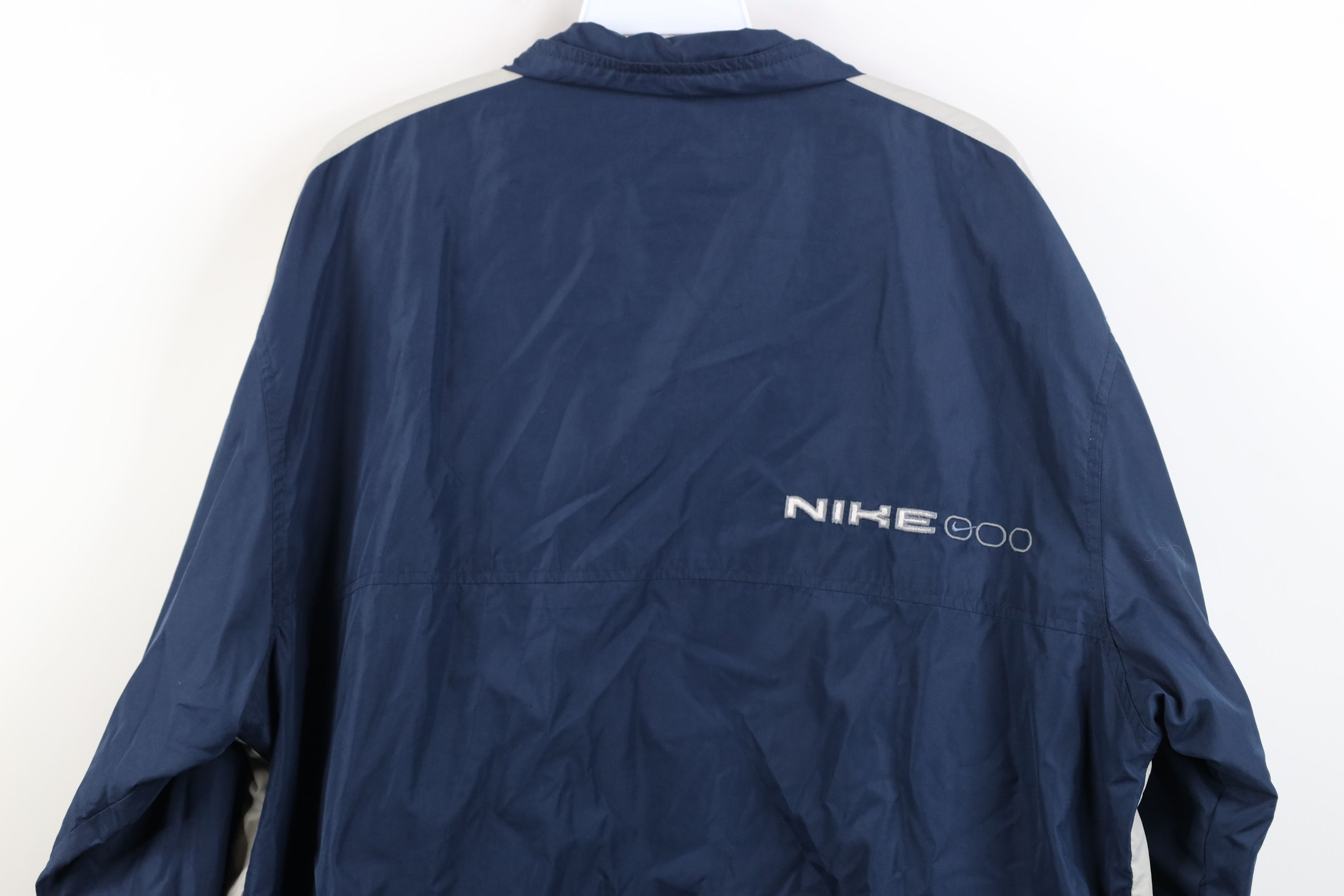 Nike Vintage Nike Scott Mini Swoosh Lined Windbreaker Jacket Blue Size US L / EU 52-54 / 3 - 14 Thumbnail