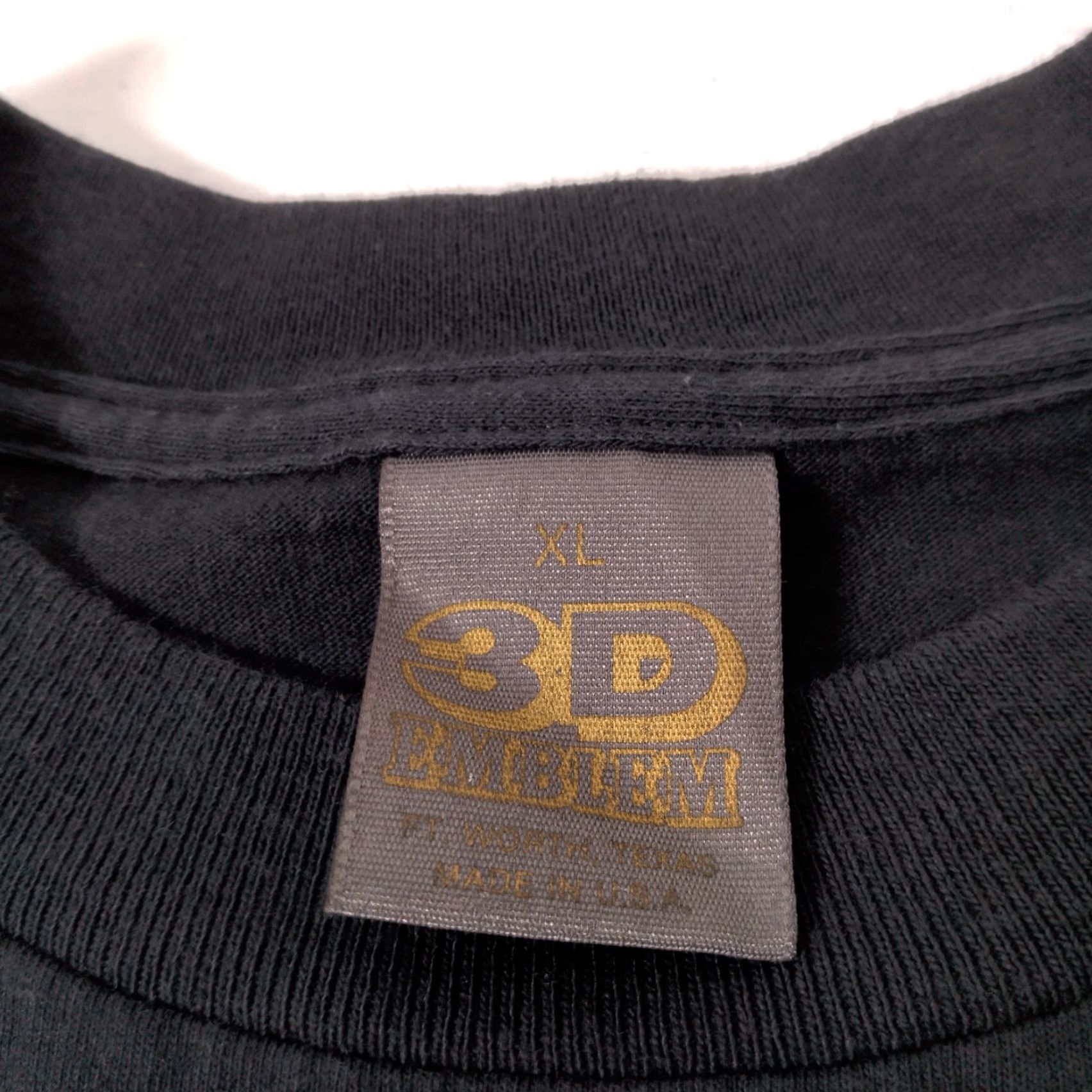 Vintage VINTAGE 3D Emblem Shirt Men XL Graphic Horses Fighting USA Made T-Shirt Black Short Sleeve Crew Neck - Adult XL Mens Graphic Tee Size US XL / EU 56 / 4 - 7 Thumbnail
