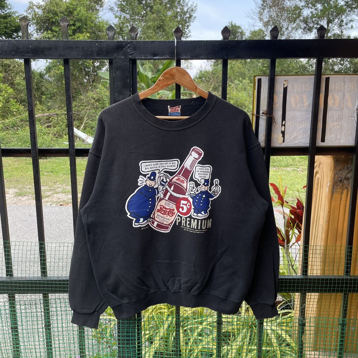 Pepsi 🔥Vintage 90s Pepsi Cola Carbonate Drink Distress Sweatshirts Size US M / EU 48-50 / 2 - 1 Thumbnail