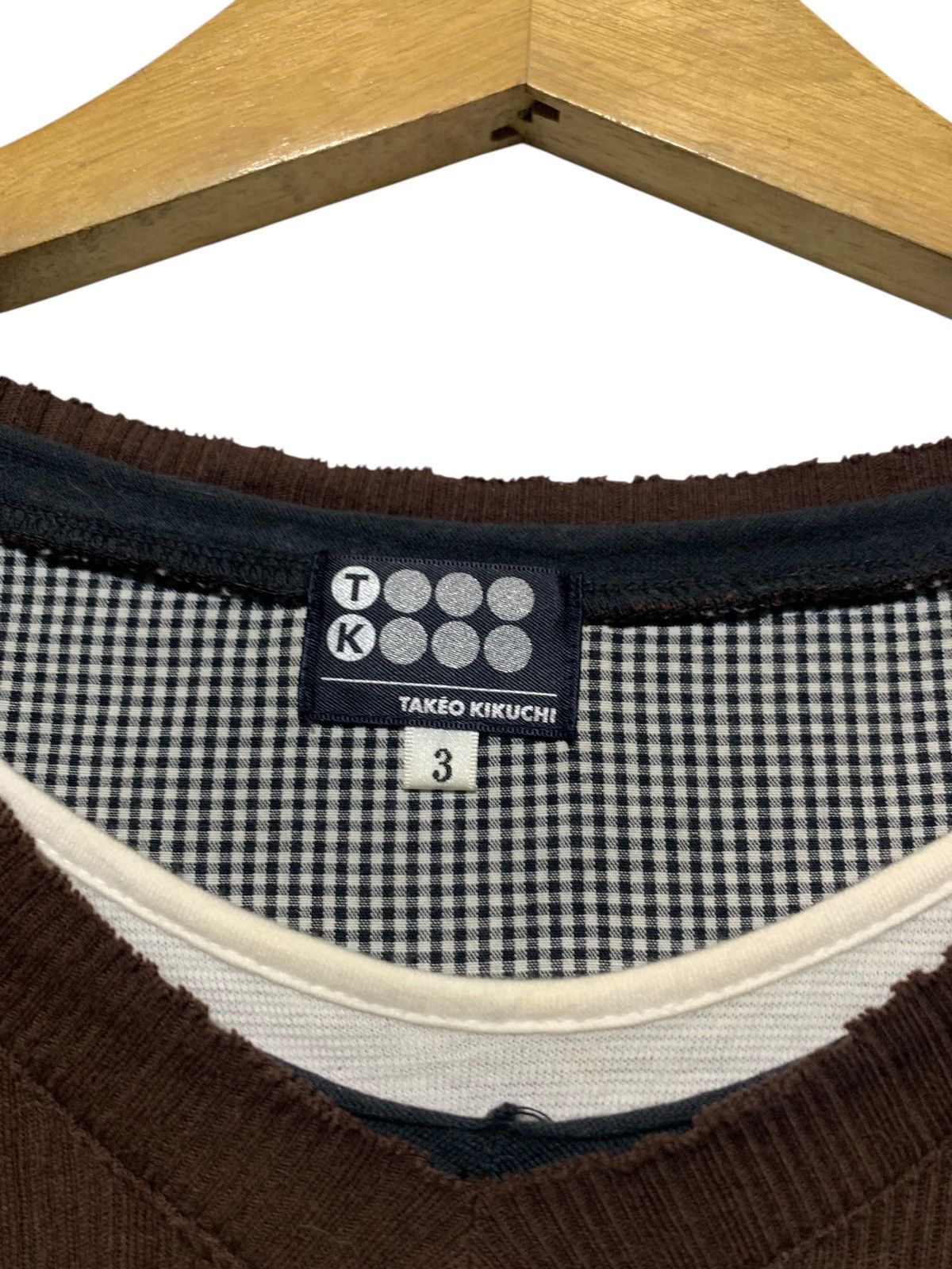 Takeo Kikuchi 2000s Takeo Kikuchi triple layer collar thermal longsleve Size US M / EU 48-50 / 2 - 11 Thumbnail