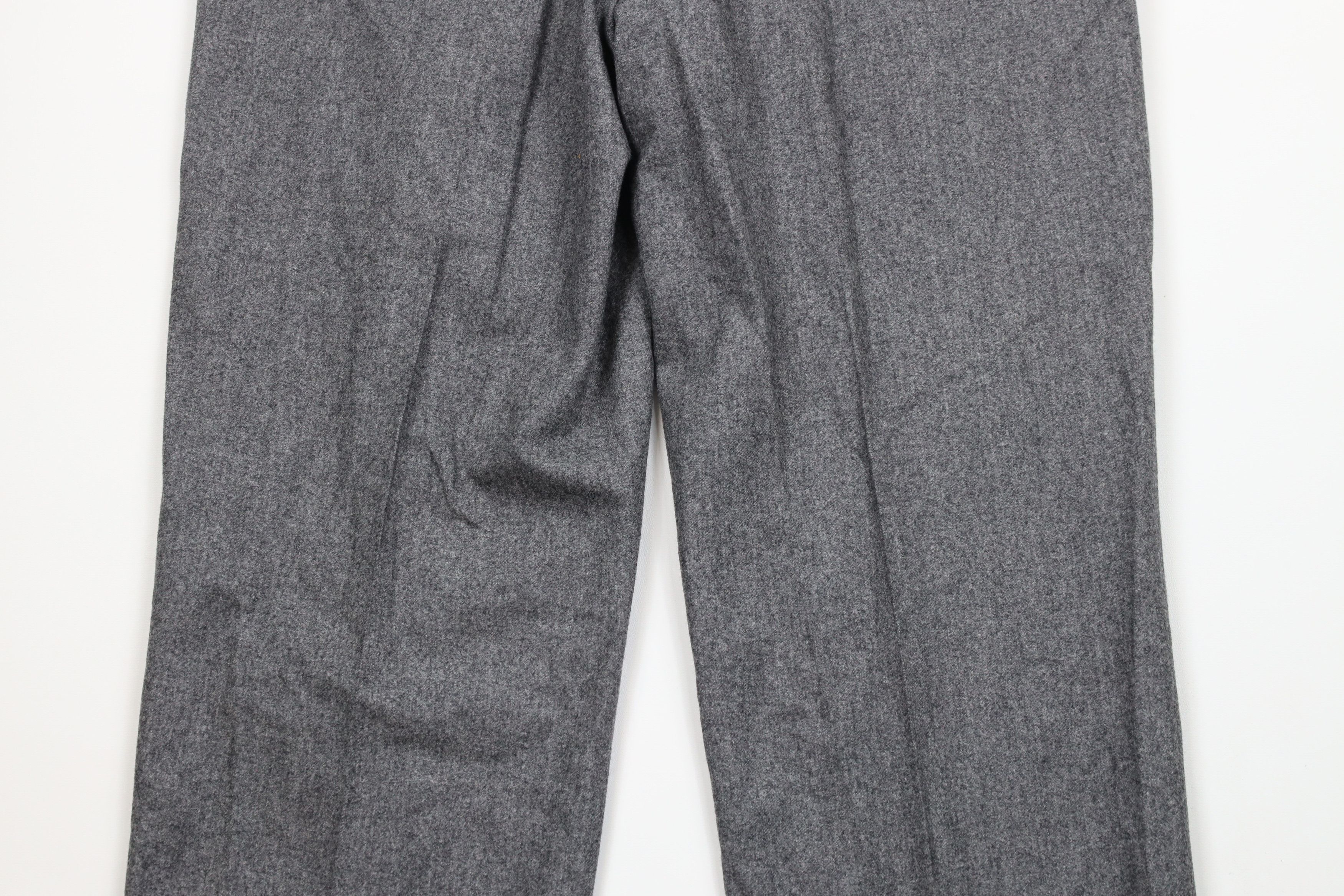 Vintage Vintage 70s Streetwear Cuffed Wool Wide Leg Pants Trousers Size US 36 / EU 52 - 10 Thumbnail