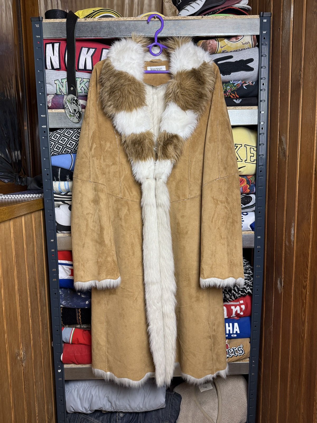 Balmain Crazy Luxury Balmain Brown Sheepskin Coat Size M / US 6-8 / IT 42-44 - 1 Thumbnail