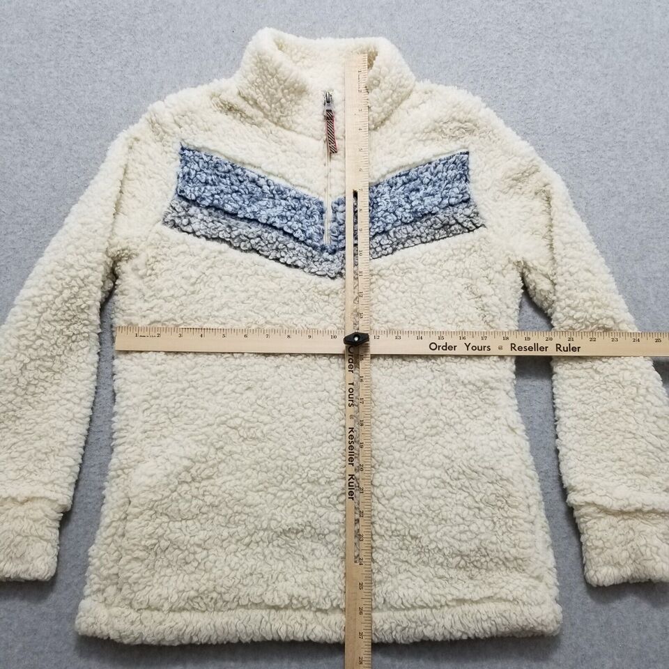 Weatherproof Weatherproof Sherpa Jacket Womens Small Ivory Pockets Zip Size S / US 4 / IT 40 - 2 Thumbnail