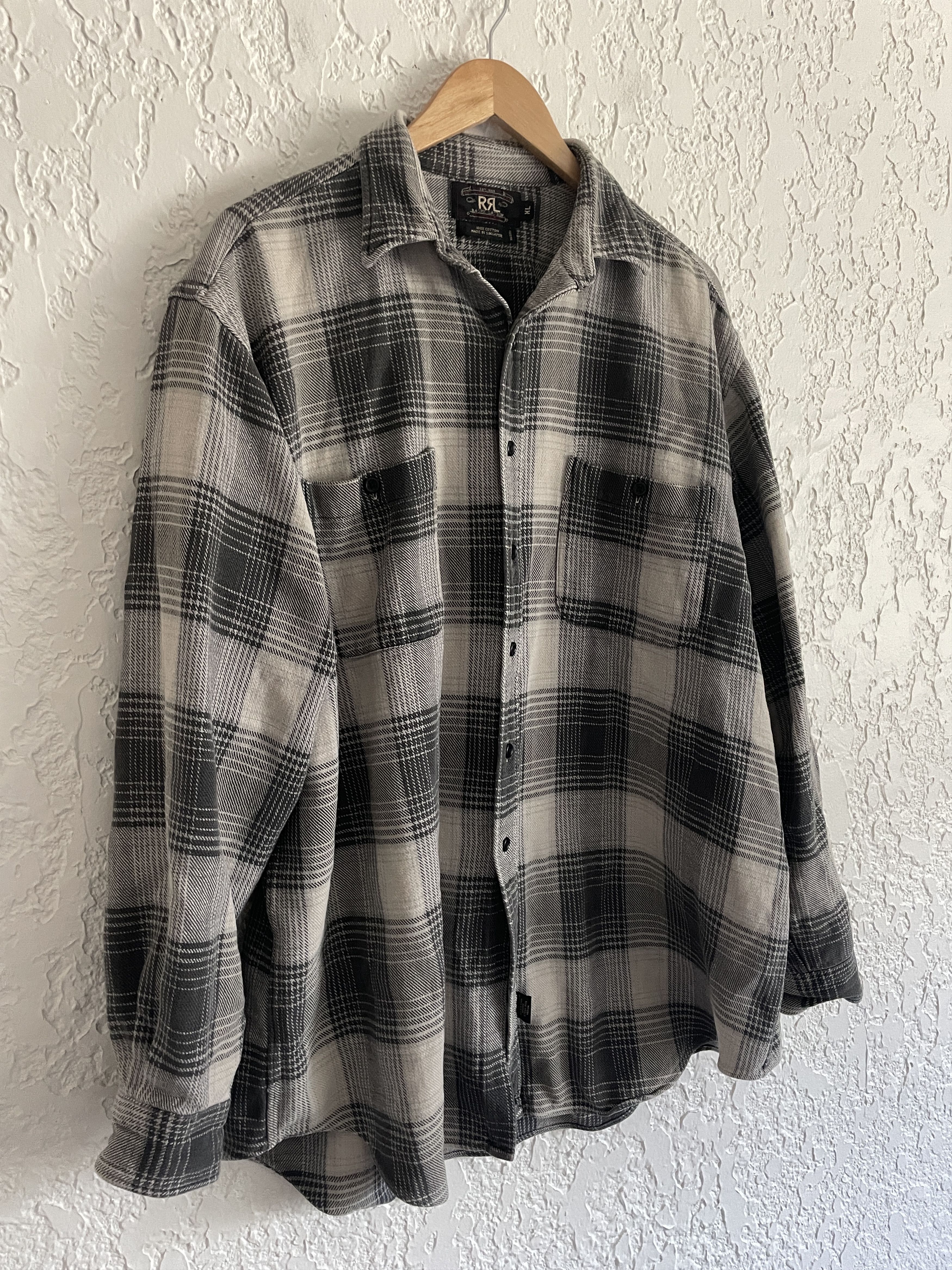 RRL Ralph Lauren 🔥 RRL® Ralph Lauren RARE 90s Shadow Plaid Western Flannel Size US XXL / EU 58 / 5 - 2 Thumbnail