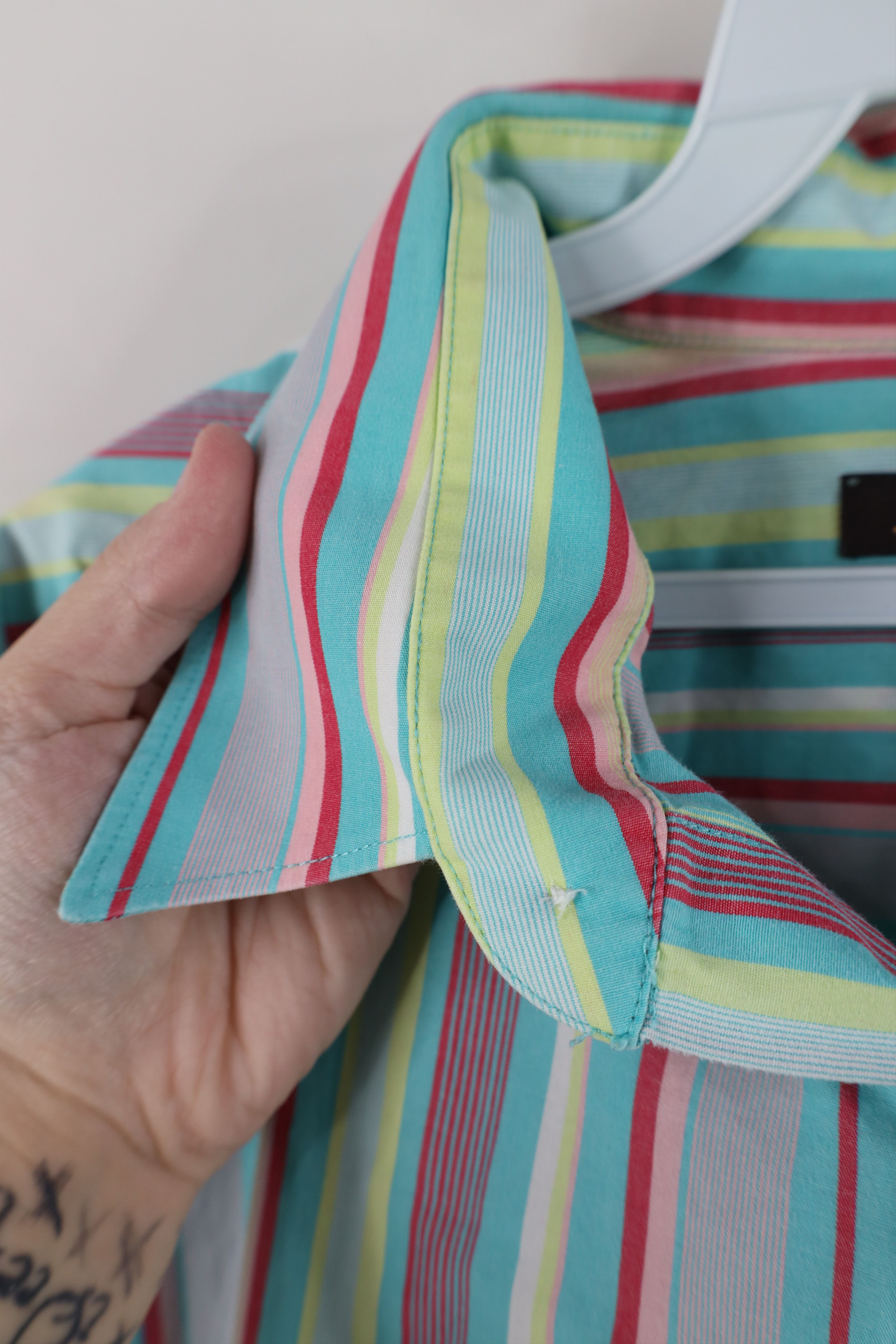 Vintage Vintage 90s Y2K Streetwear Striped Collared Button Shirt Size US XL / EU 56 / 4 - 6 Thumbnail