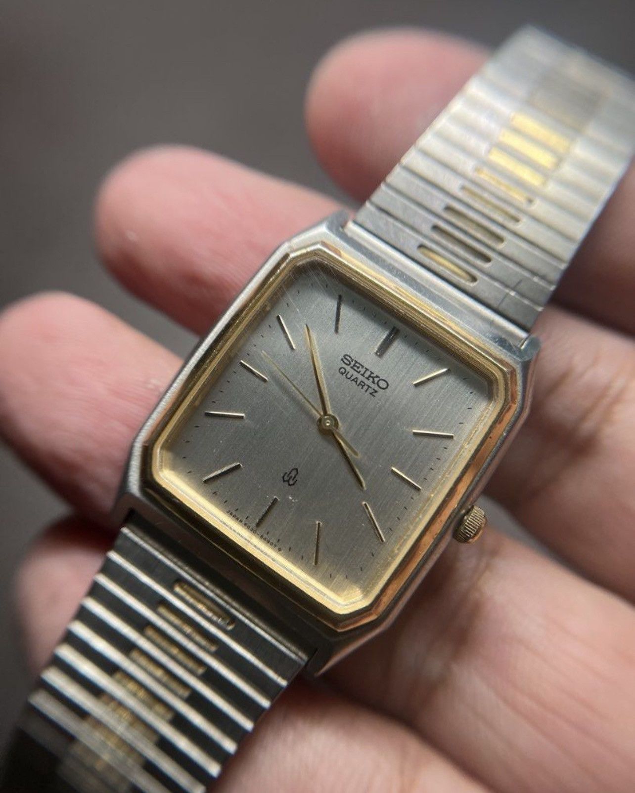 1970s seiko 4130-5340　セイコー　タンク tank 腕時計 Designer × Seiko × Vintage Seiko Tank Emblem 4130-5340 Quartz