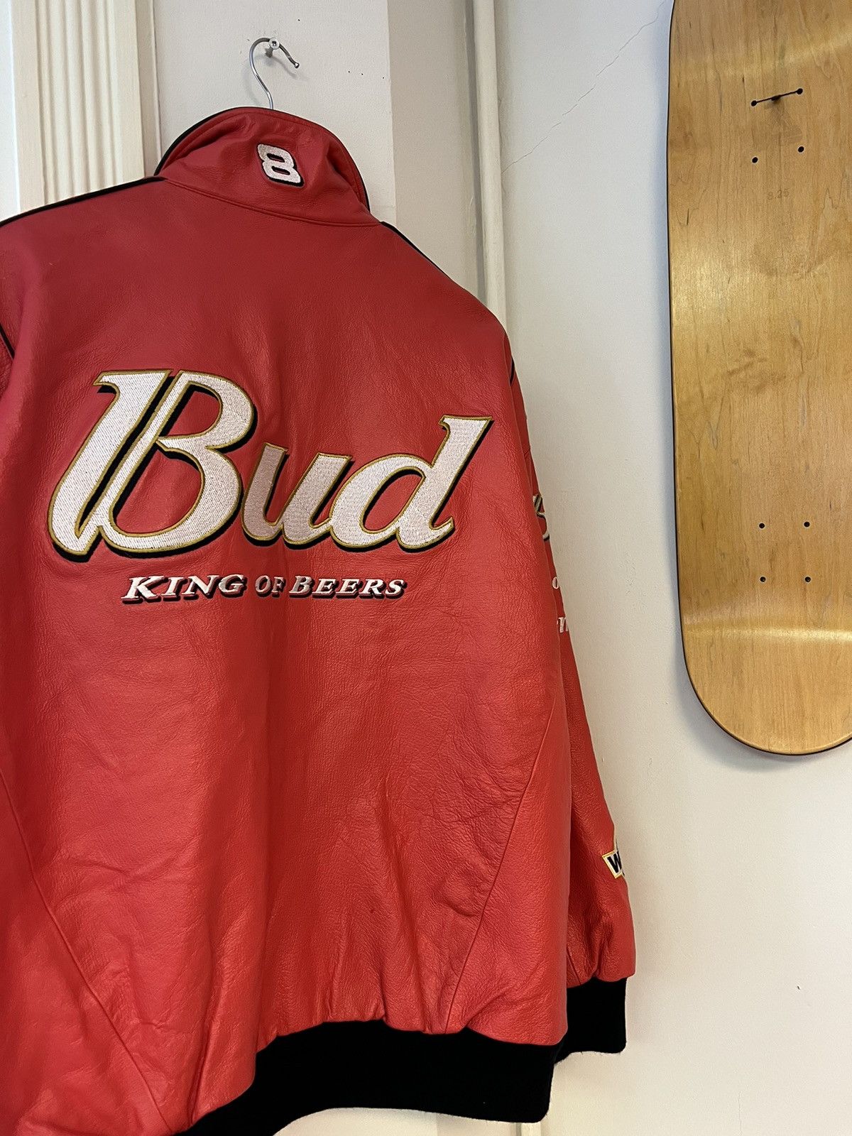 NASCAR × Vintage 1999 Jeff Hamilton Dale Earnhardt JR Leather Jacket Size US XL / EU 56 / 4 - 13 Thumbnail