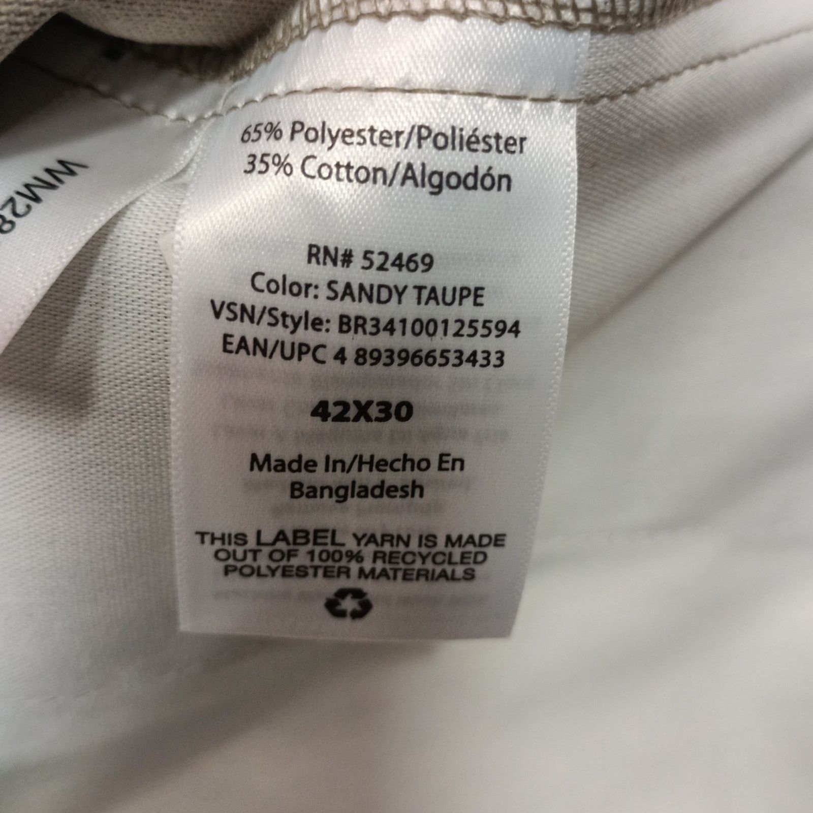 Other Brahma Men's Work Tough Pants Durable Size 42x30 Sandy Taupe Size US 42 / EU 58 - 6 Thumbnail