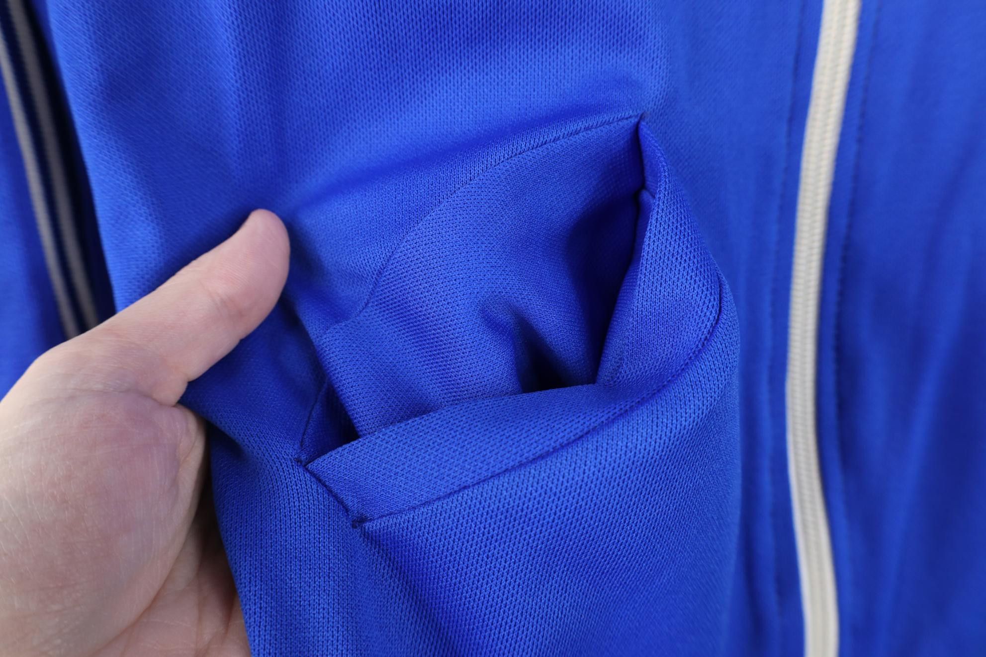 Vintage Vintage 70s Knit Warm Up Soccer Tennis Jacket Royal Blue USA Size S / US 4 / IT 40 - 8 Thumbnail