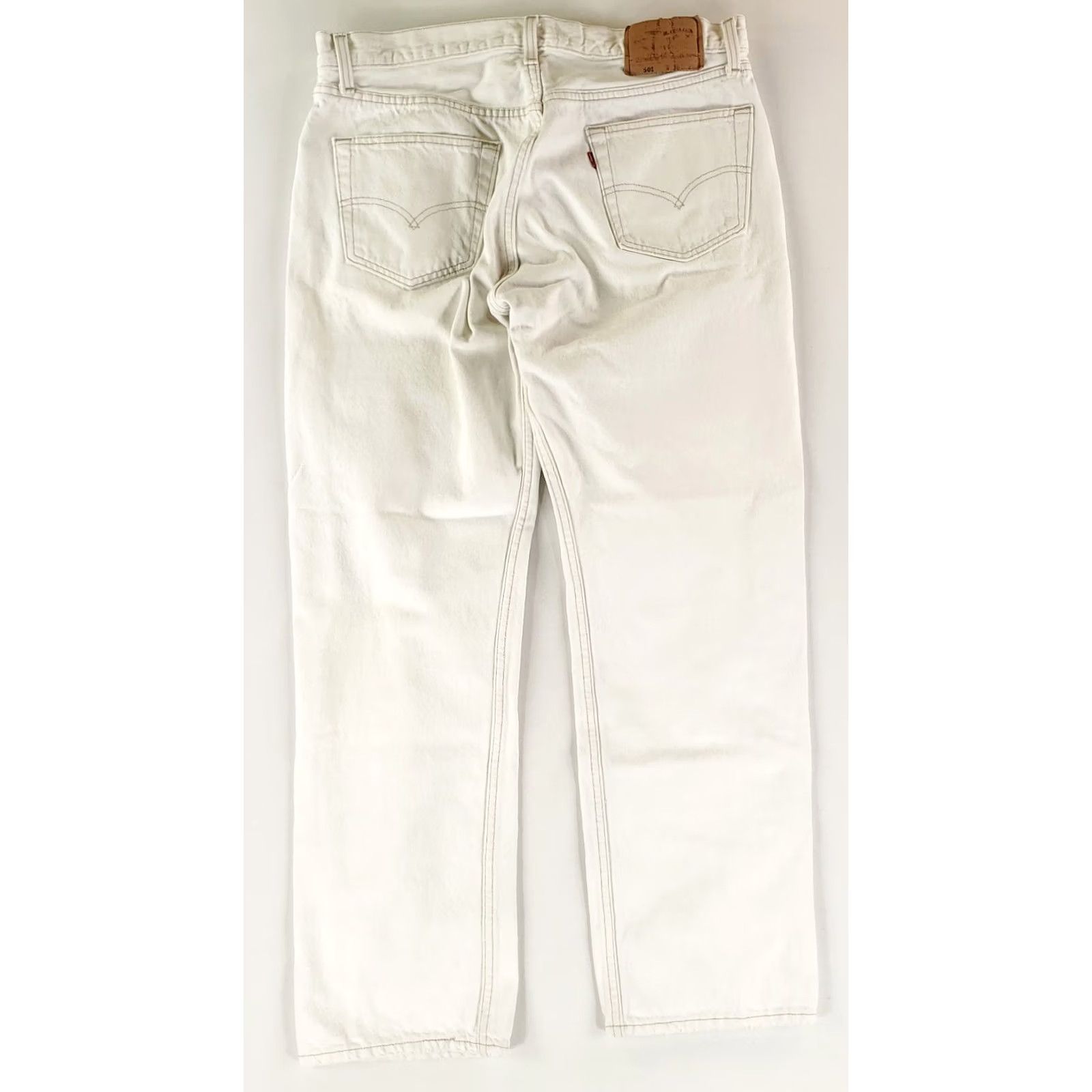 Levi's VINTAGE Levi's 501 Jeans Mens White 34 Regular 30 Inseam Straight 90s Size US 34 / EU 50 - 5 Thumbnail
