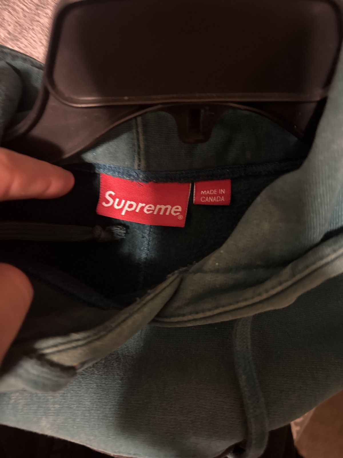 Supreme Two Tone Arc Logo Hoodie Teal Large Size US L / EU 52-54 / 3 - 7 Thumbnail