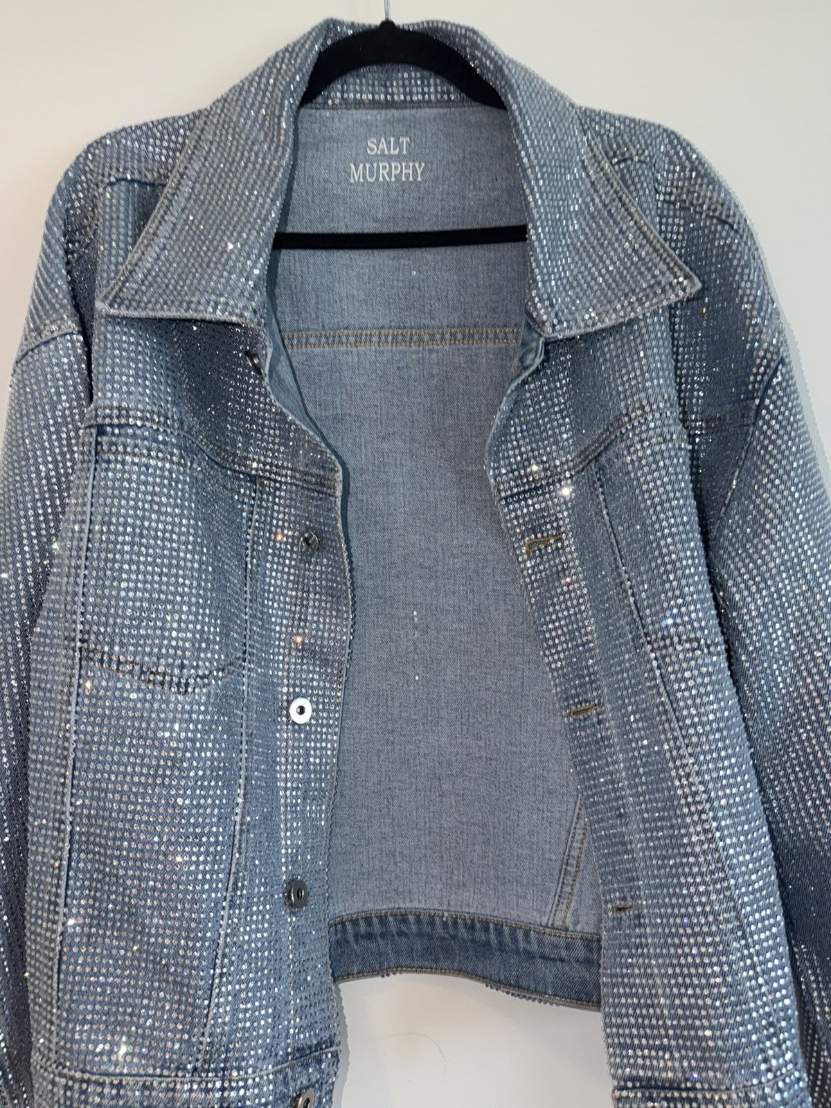 Other Salt Murphy Rhinestone Denim Jacket Size L Size US L / EU 52-54 / 3 - 2 Thumbnail